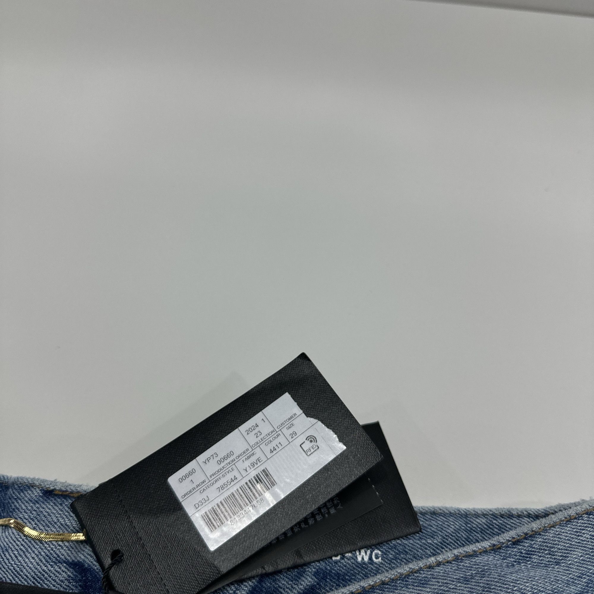 Saint Laurent Paris Saint Laurent Blue Denim Jeans Size 29 Size US 29 - 3 Thumbnail