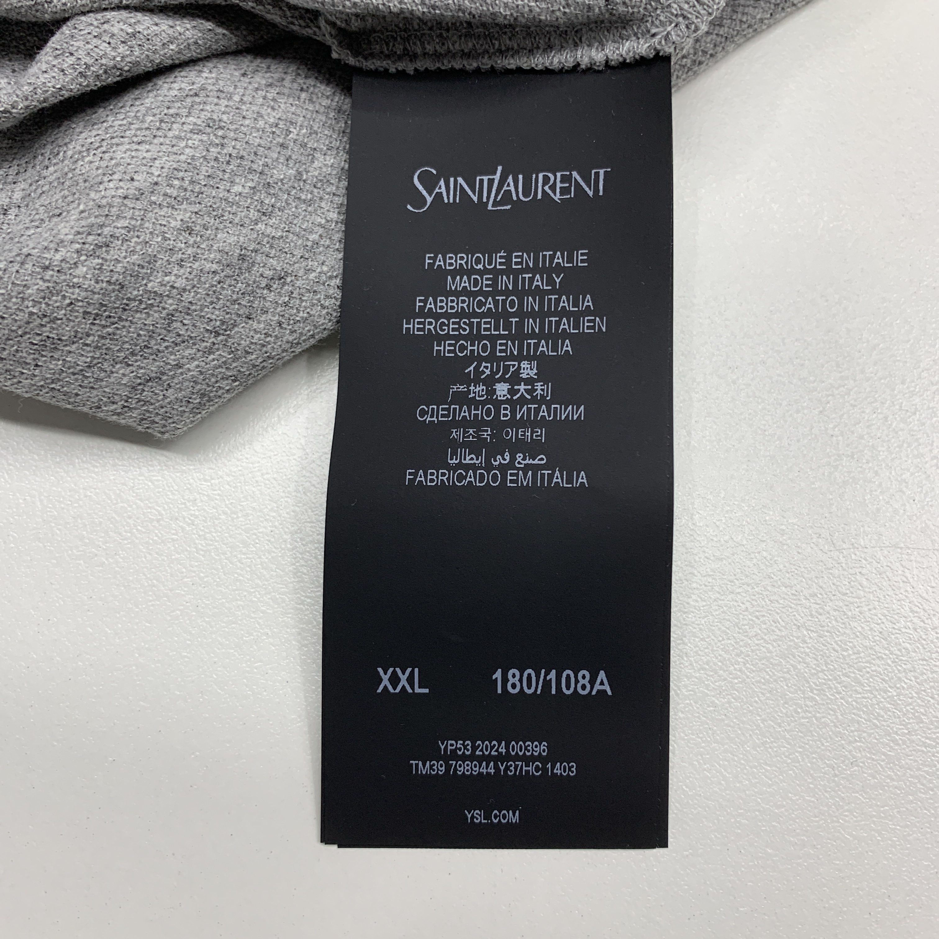 Saint Laurent Paris Saint Laurent Logo Embroidery Polo Shirt Size XXL Size US XXL / EU 58 / 5 - 4 Thumbnail