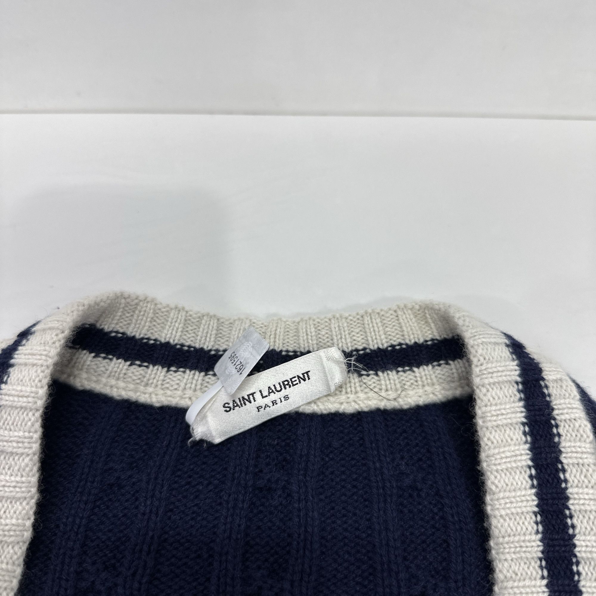 Saint Laurent Paris Saint Laurent Striped Cardigan Size L Size L / US 10 / IT 46 - 3 Thumbnail