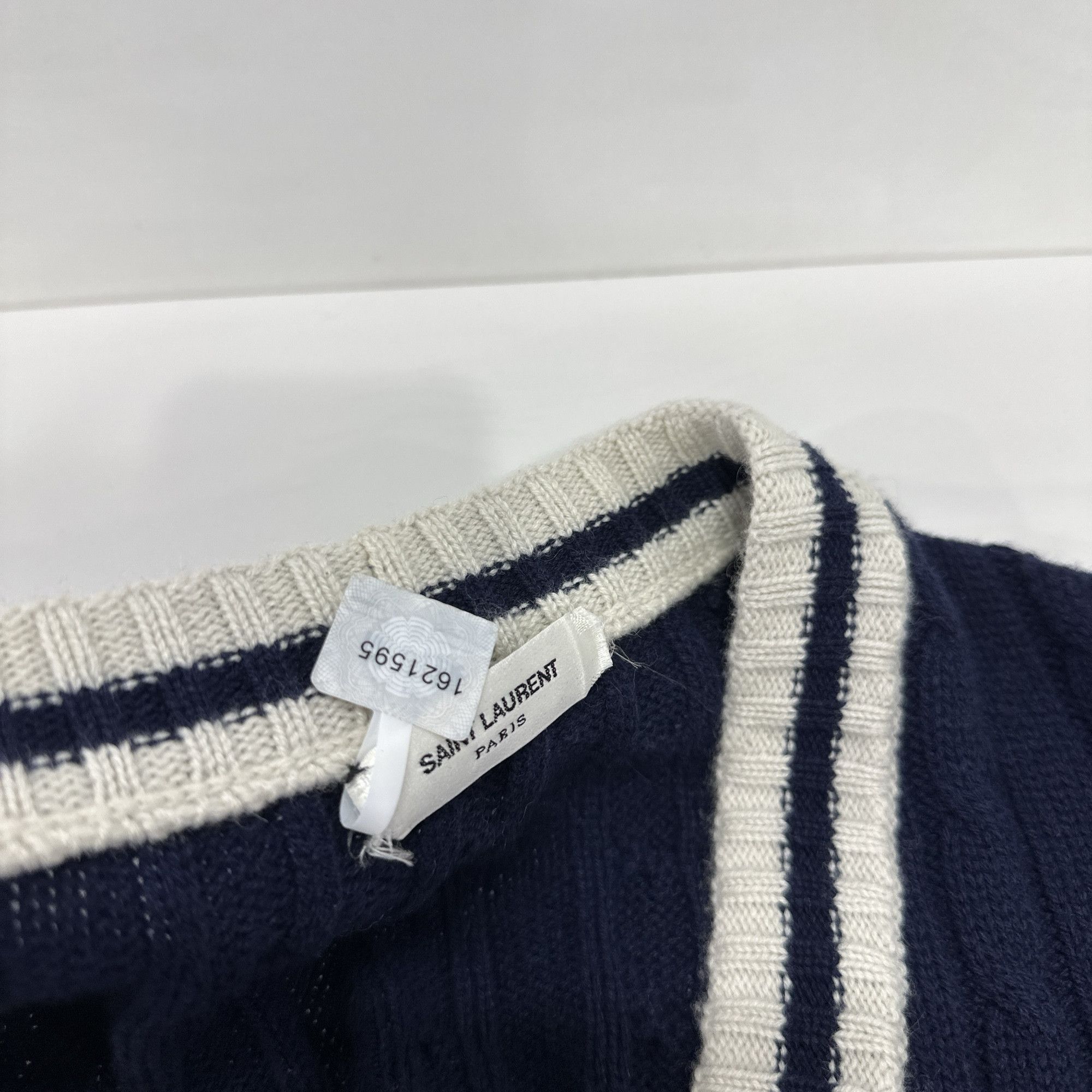 Saint Laurent Paris Saint Laurent Striped Cardigan Size L Size L / US 10 / IT 46 - 6 Thumbnail