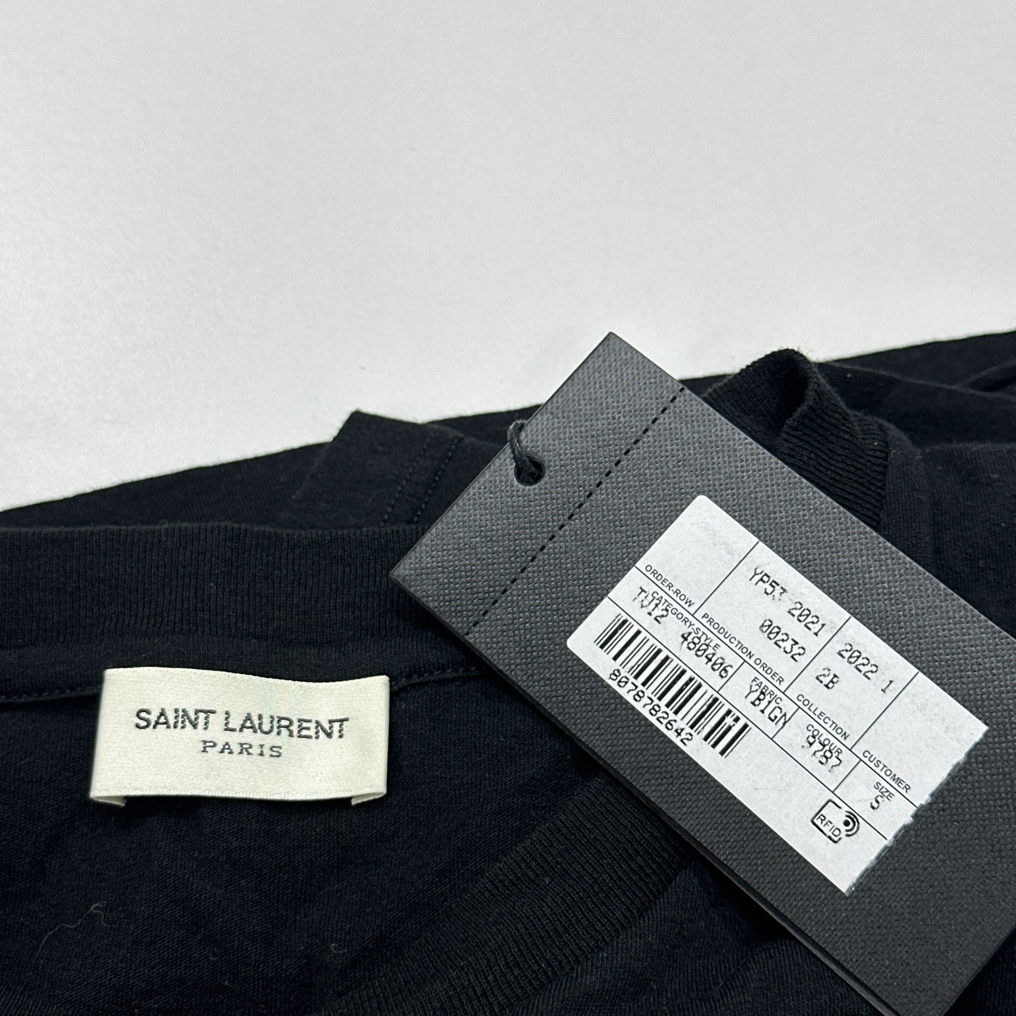 Saint Laurent Paris Saint Laurent Script Logo T-Shirt Size S Size US S / EU 44-46 / 1 - 3 Thumbnail