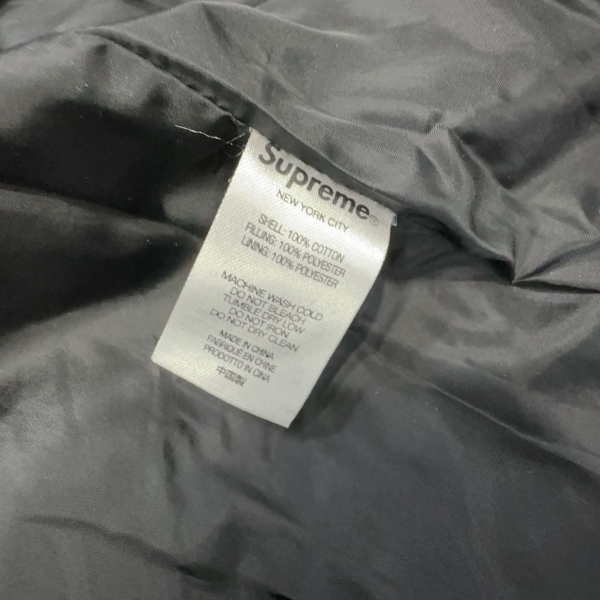 Supreme Supreme Fat Tip Jacquard Denim Puffer Jacket Size S Size US S / EU 44-46 / 1 - 4 Thumbnail