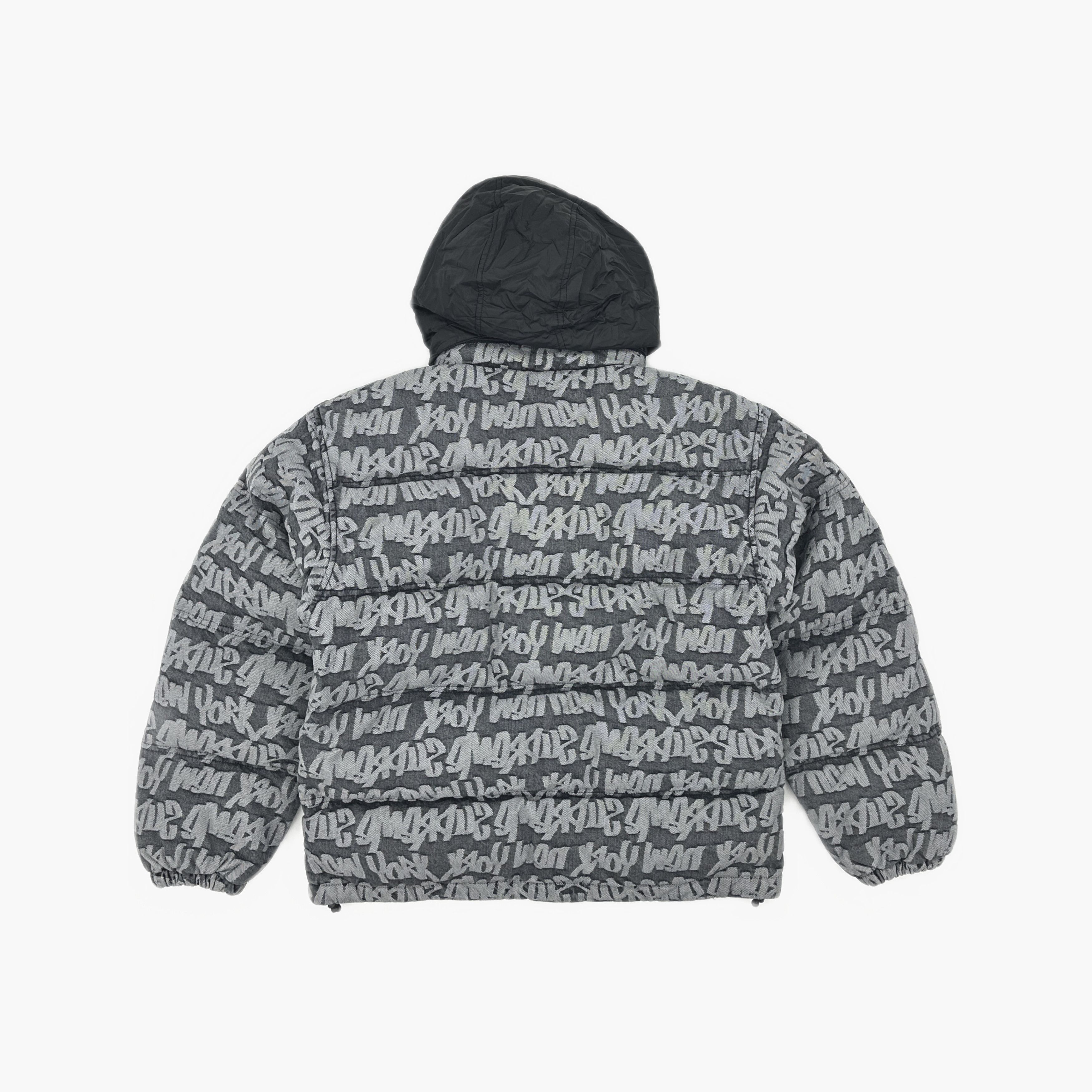 Supreme Supreme Fat Tip Jacquard Denim Puffer Jacket Size S Size US S / EU 44-46 / 1 - 2 Thumbnail