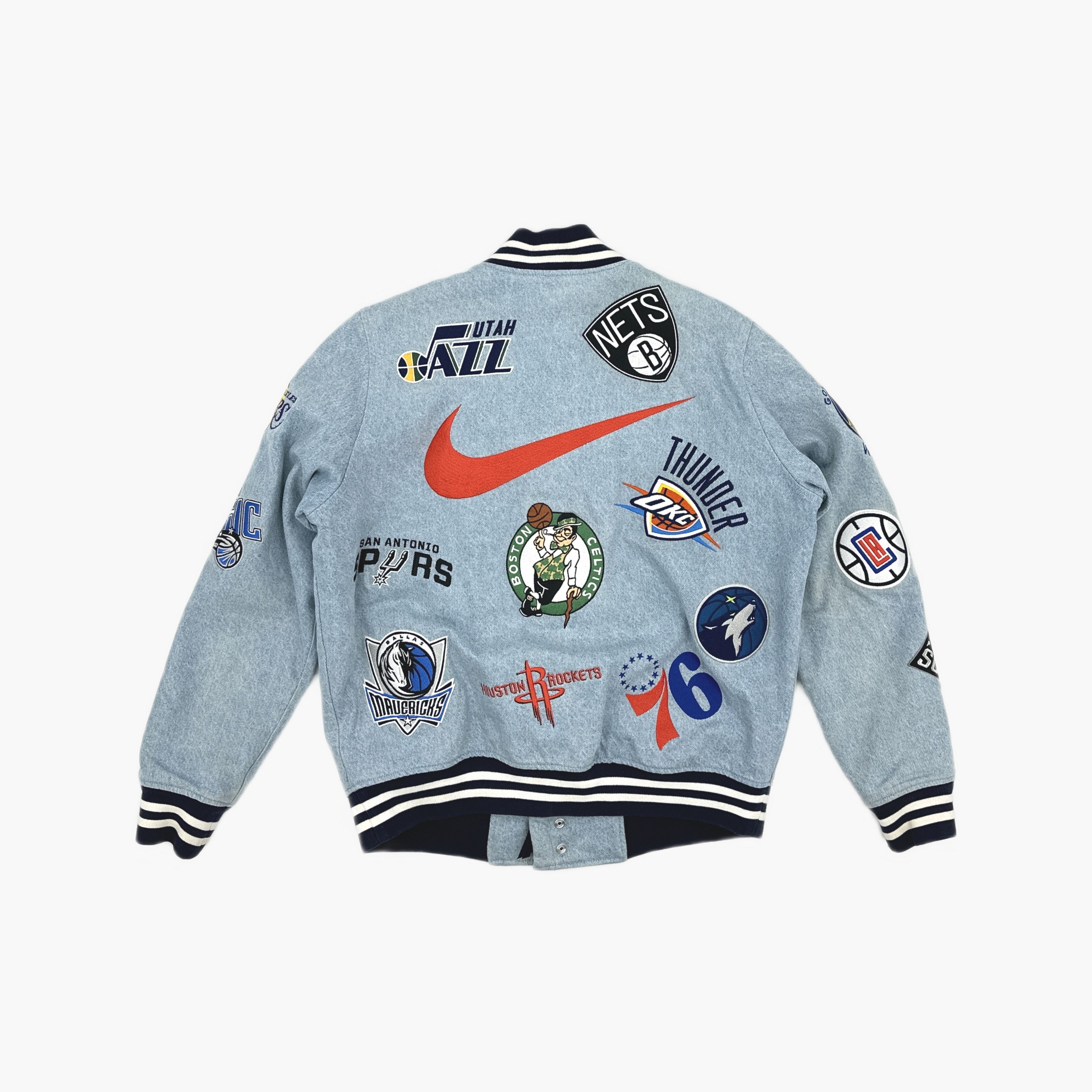 Supreme Supreme x Nike x NBA Denim Jacket Size M Size US M / EU 48-50 / 2 - 2 Thumbnail