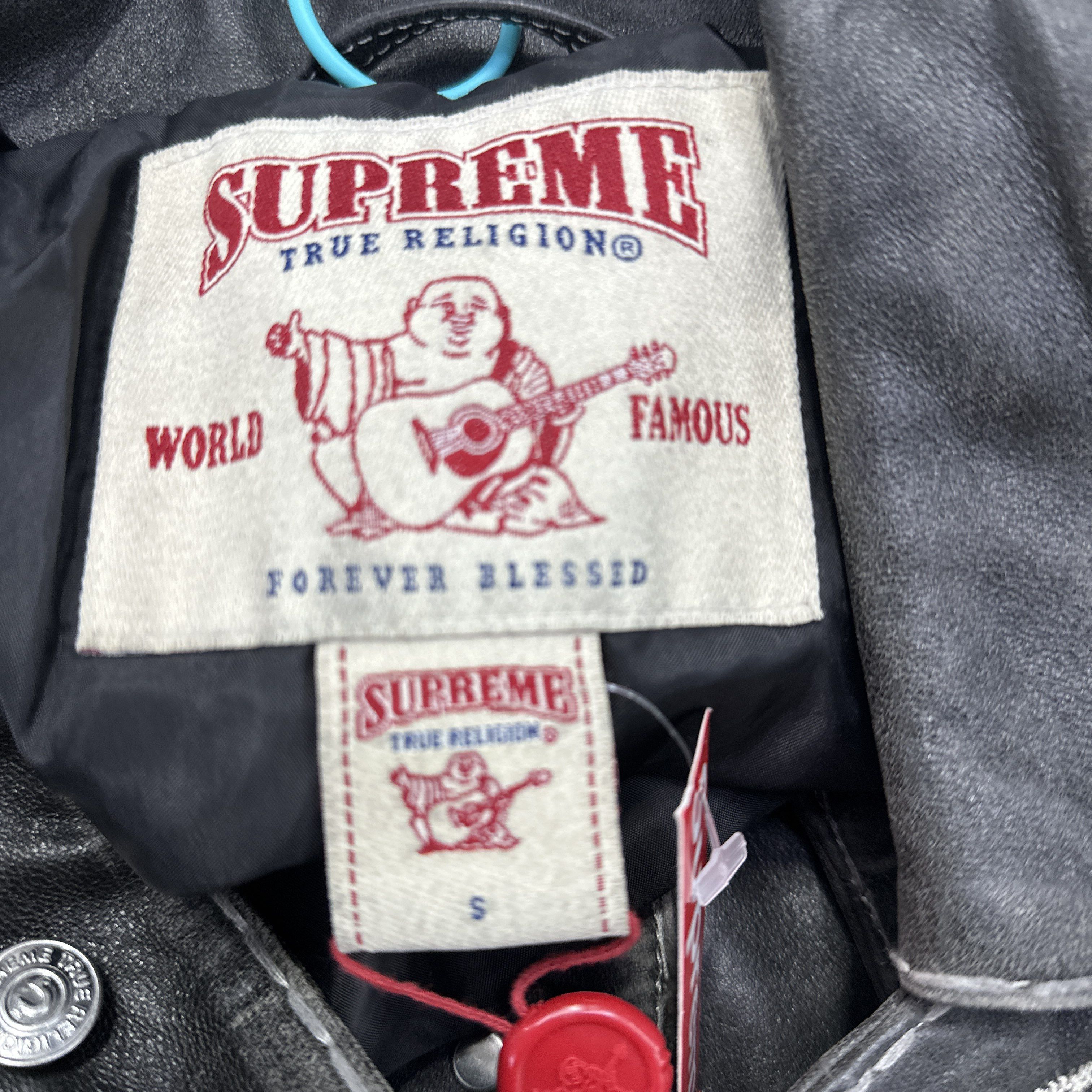 Supreme Supreme x True Religion Leather Trucker Jacket Size S Size US S / EU 44-46 / 1 - 2 Thumbnail
