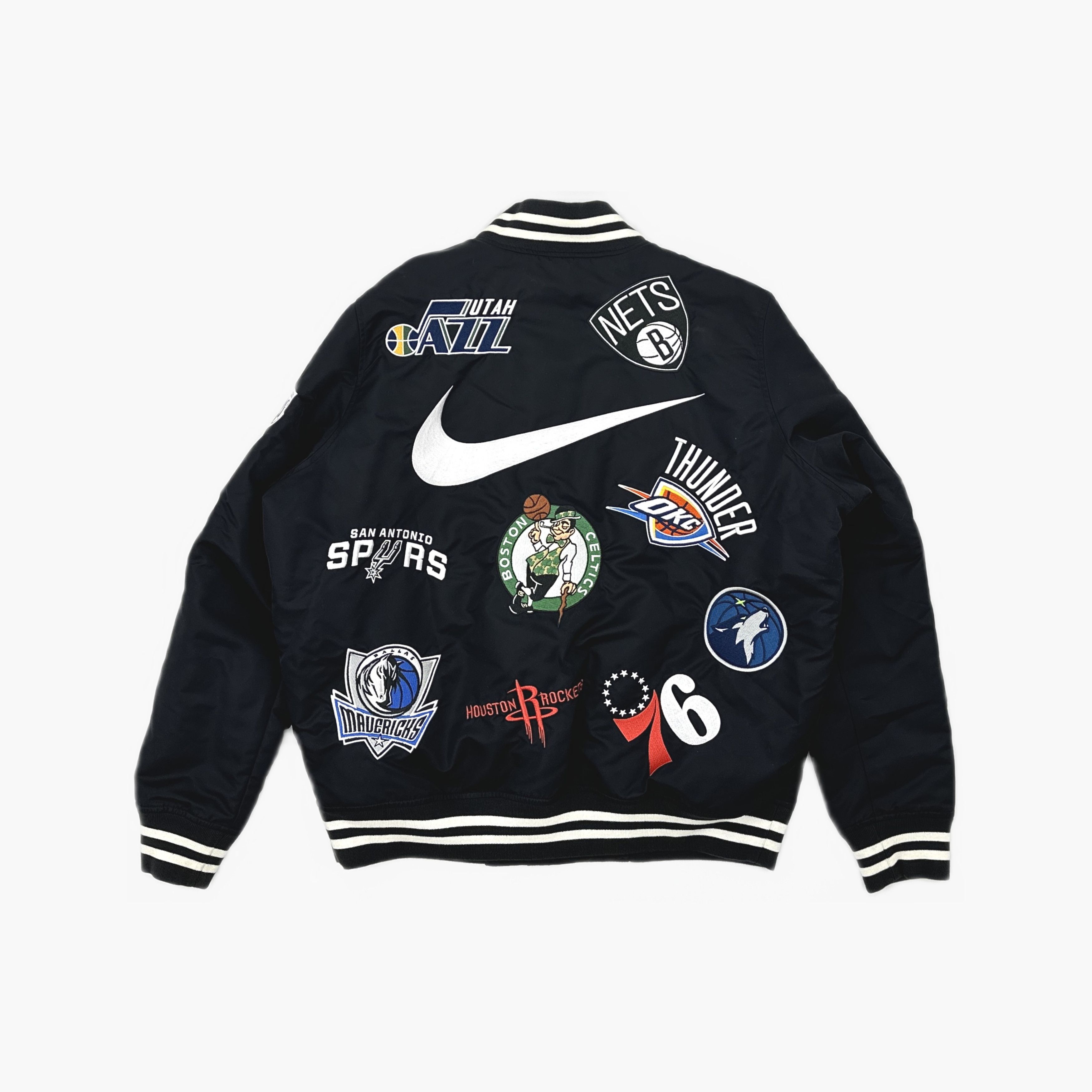 Supreme Supreme x Nike NBA Teams Warm-Up Jacket Black Size M Size US M / EU 48-50 / 2 - 2 Thumbnail