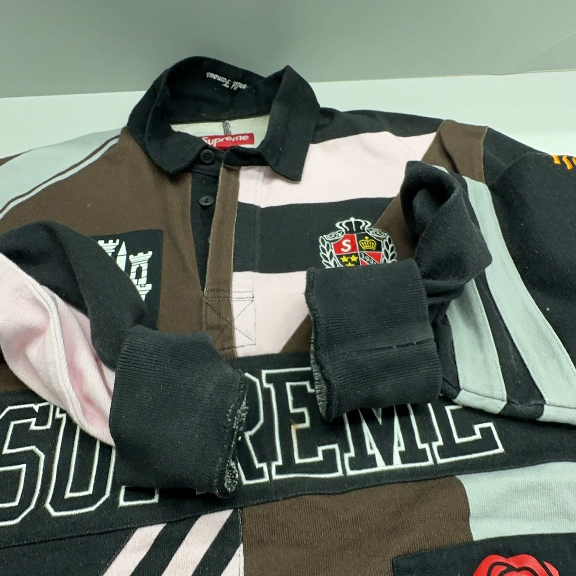 Supreme Supreme Patchwork Rose Rugby Polo Size M Size US M / EU 48-50 / 2 - 10 Thumbnail