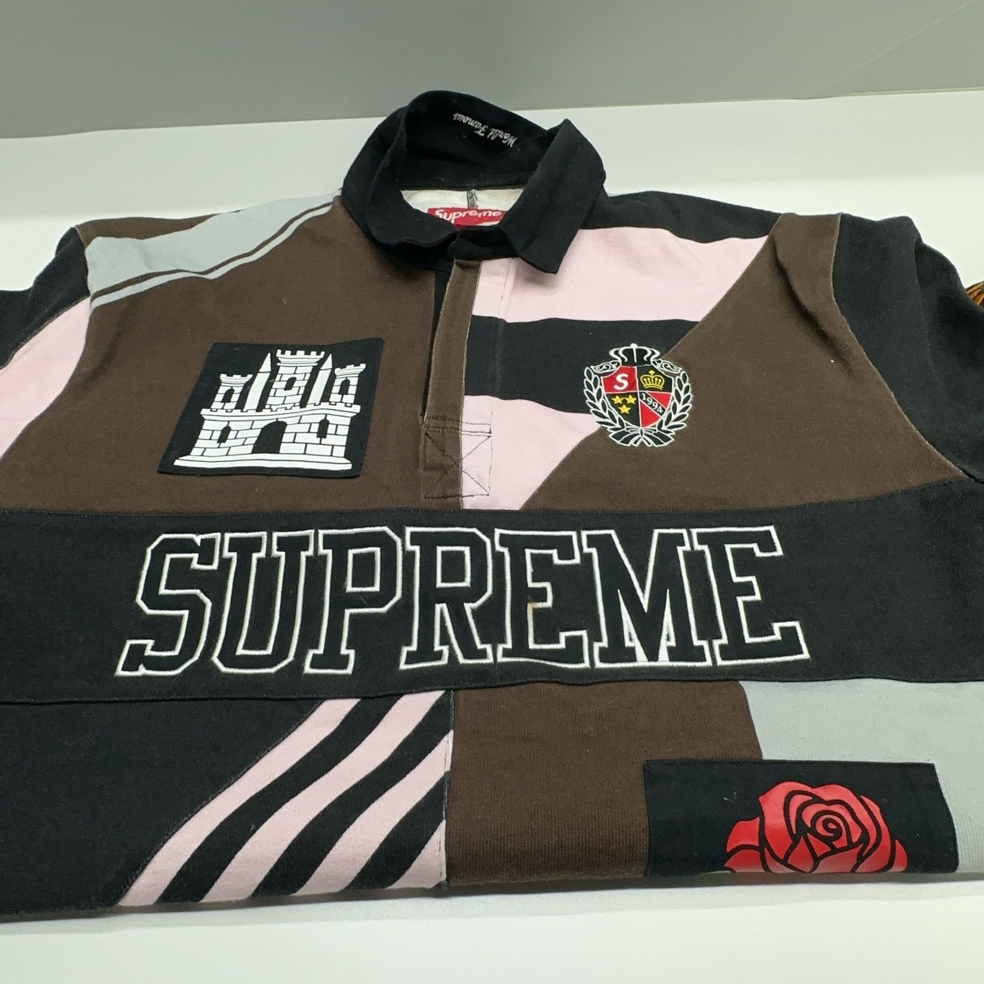 Supreme Supreme Patchwork Rose Rugby Polo Size M Size US M / EU 48-50 / 2 - 6 Thumbnail