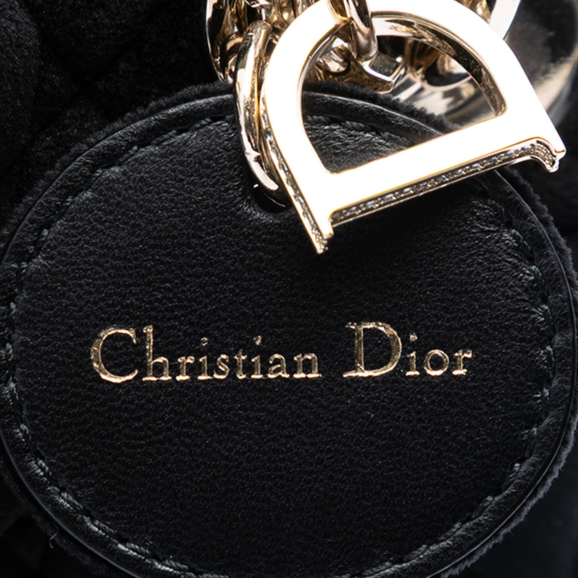 Dior Mini Velvet Cannage Lady Dior Size ONE SIZE - 5 Thumbnail