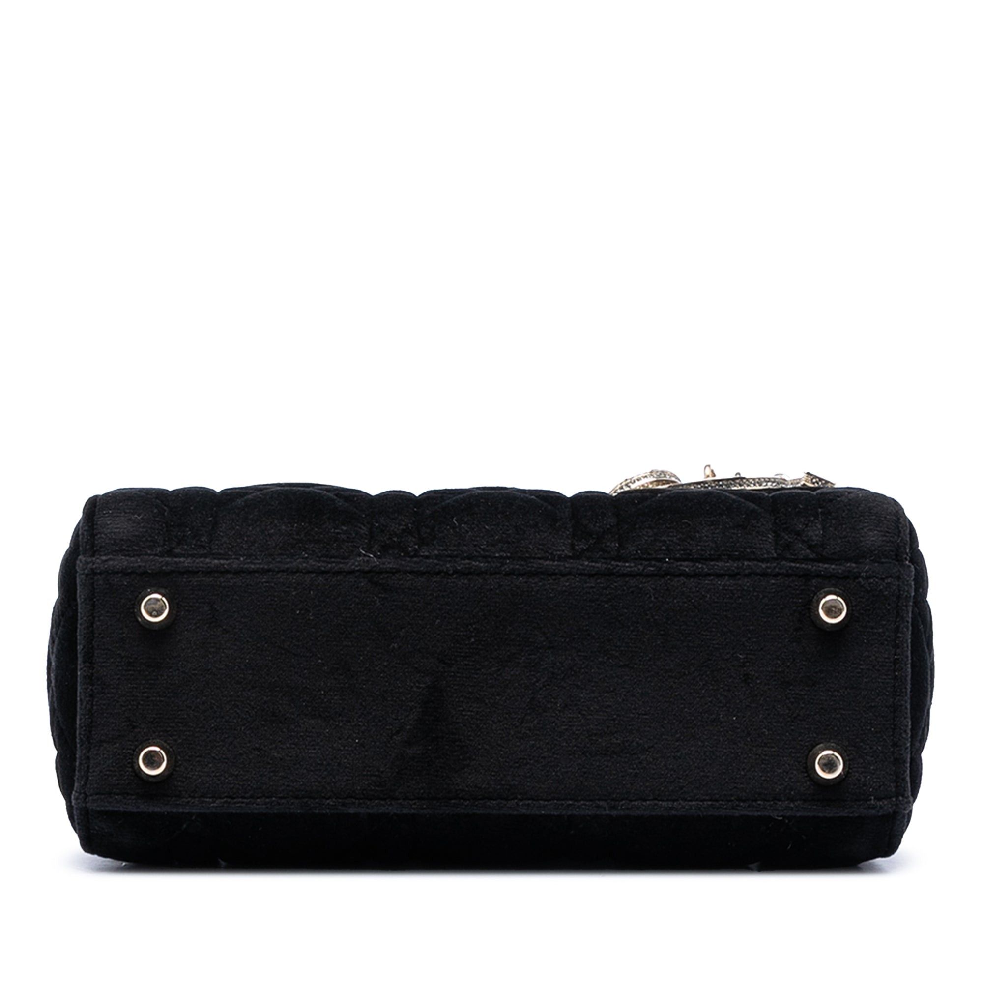 Dior Mini Velvet Cannage Lady Dior Size ONE SIZE - 3 Thumbnail