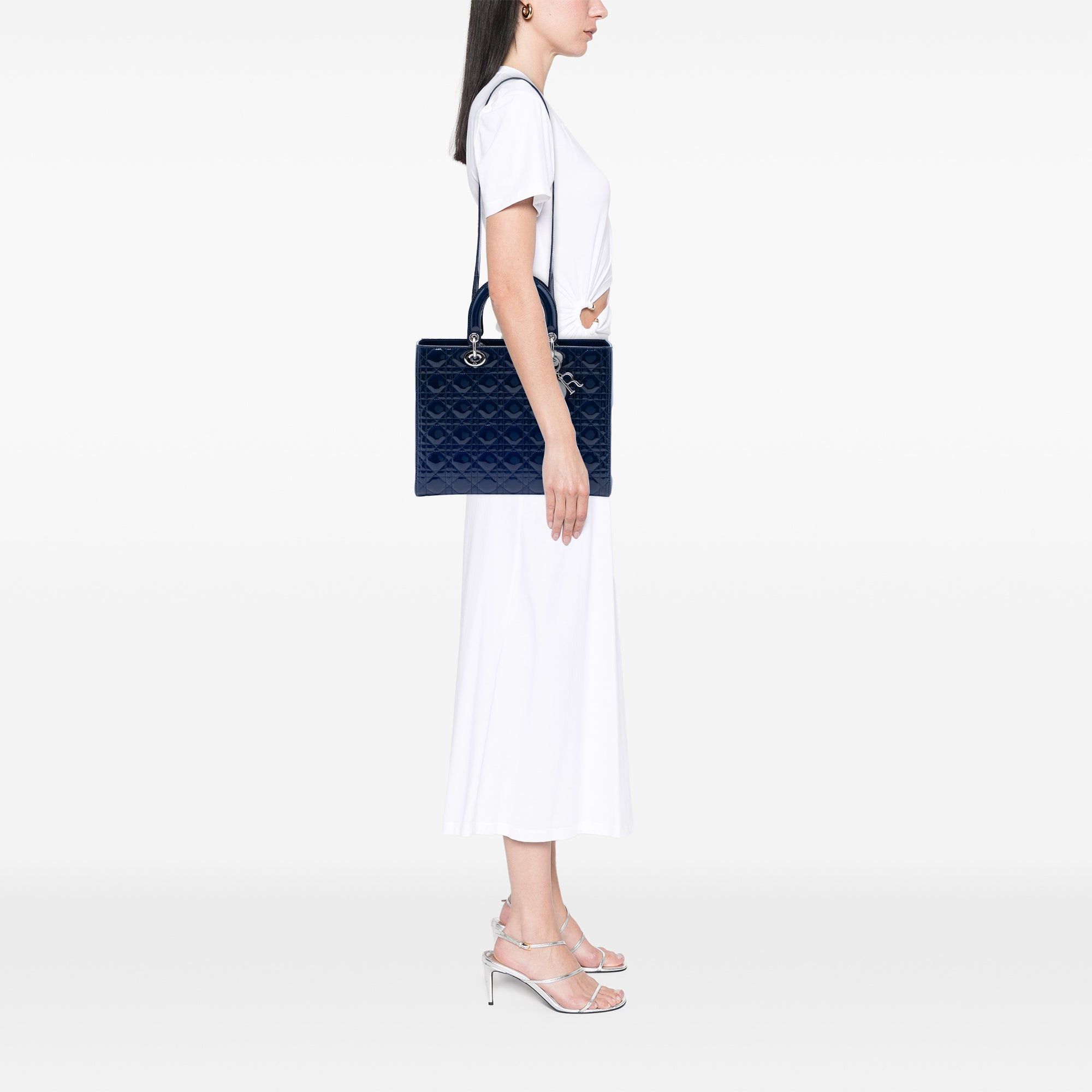 Dior Large Patent Cannage Lady Dior Size ONE SIZE - 6 Thumbnail