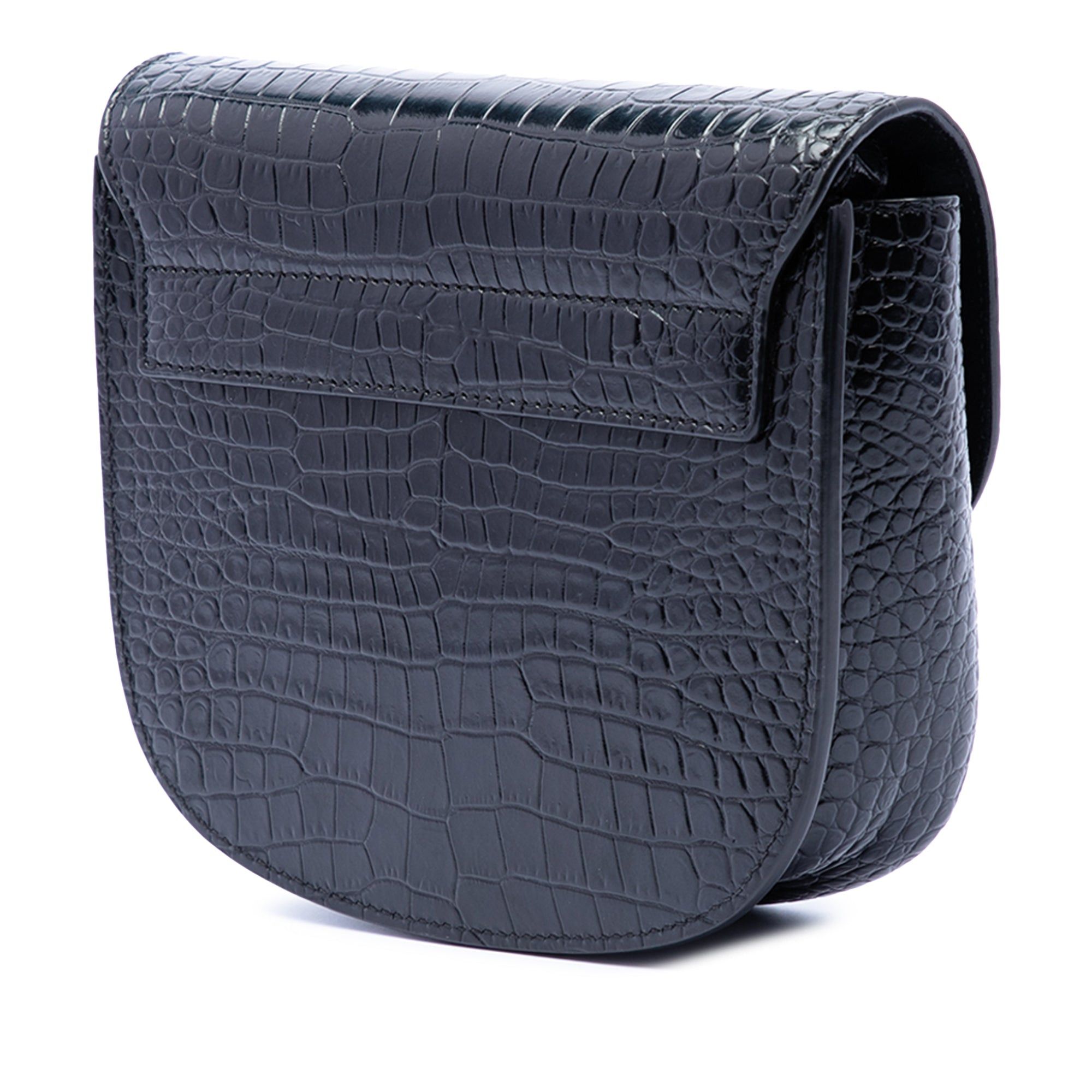 Saint Laurent Paris Small Croc Embossed Monogram Kaia Crossbody Size ONE SIZE - 2 Thumbnail