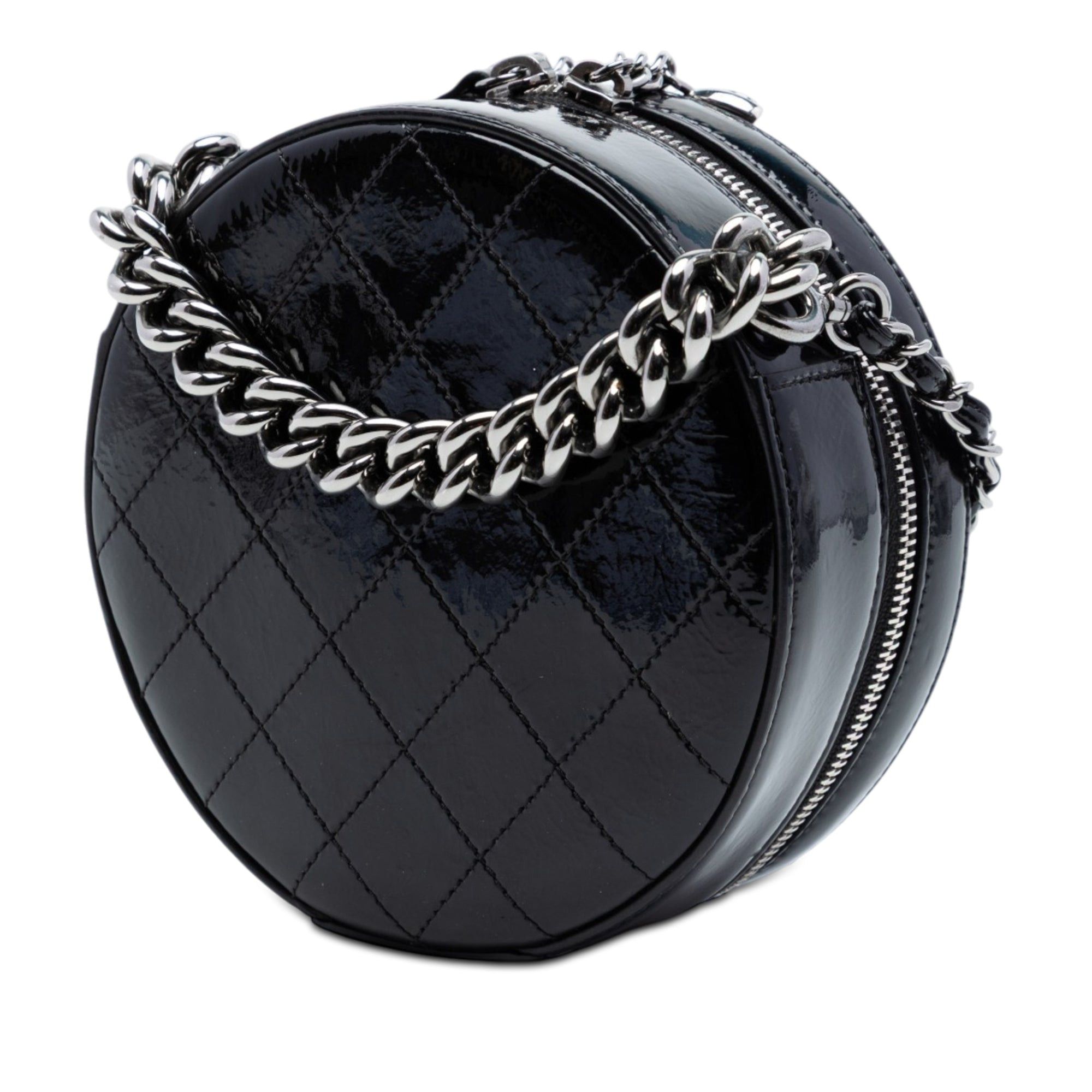 Chanel CC Patent Round as Earth Bag Size ONE SIZE - 2 Thumbnail