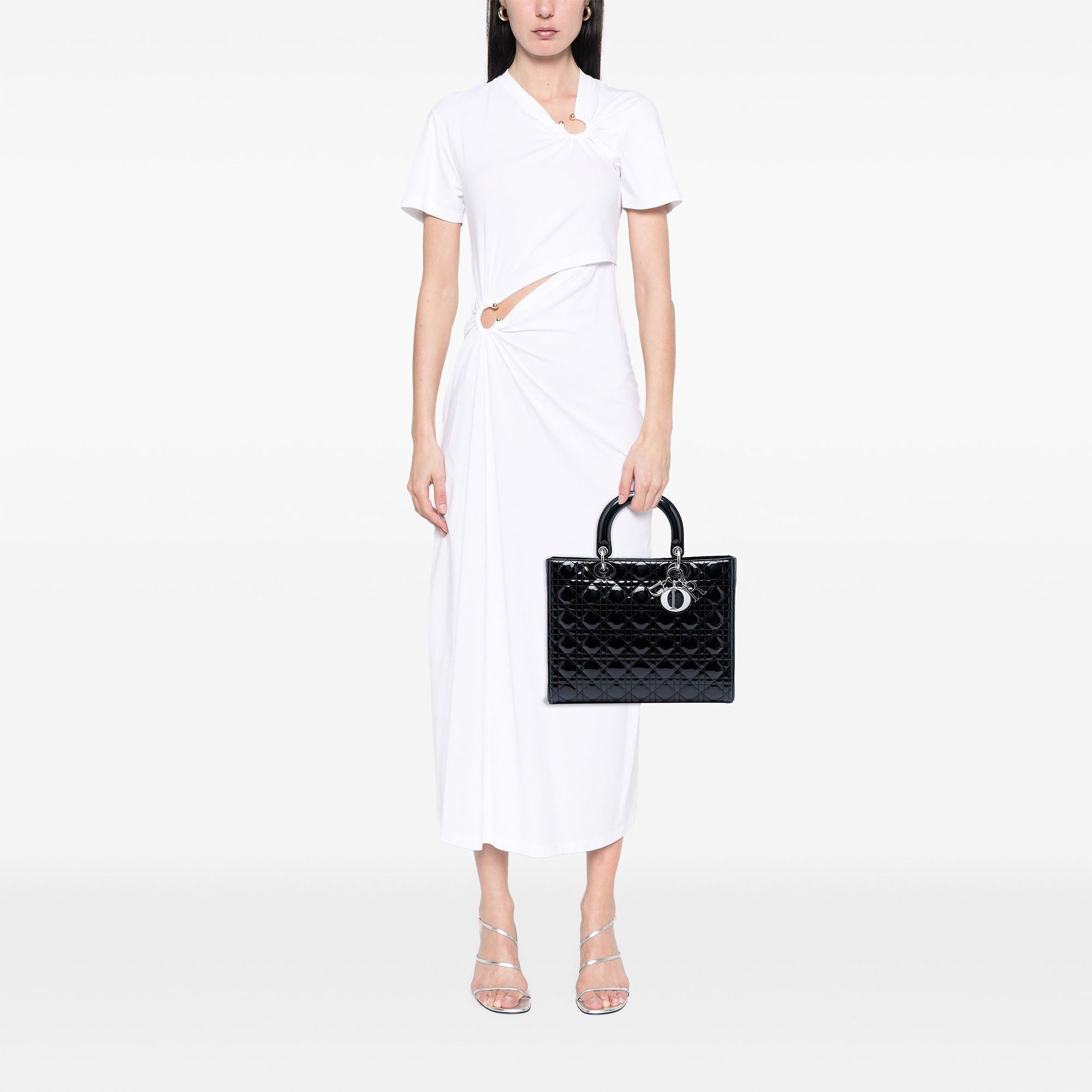 Dior Large Patent Cannage Lady Dior Size ONE SIZE - 6 Thumbnail