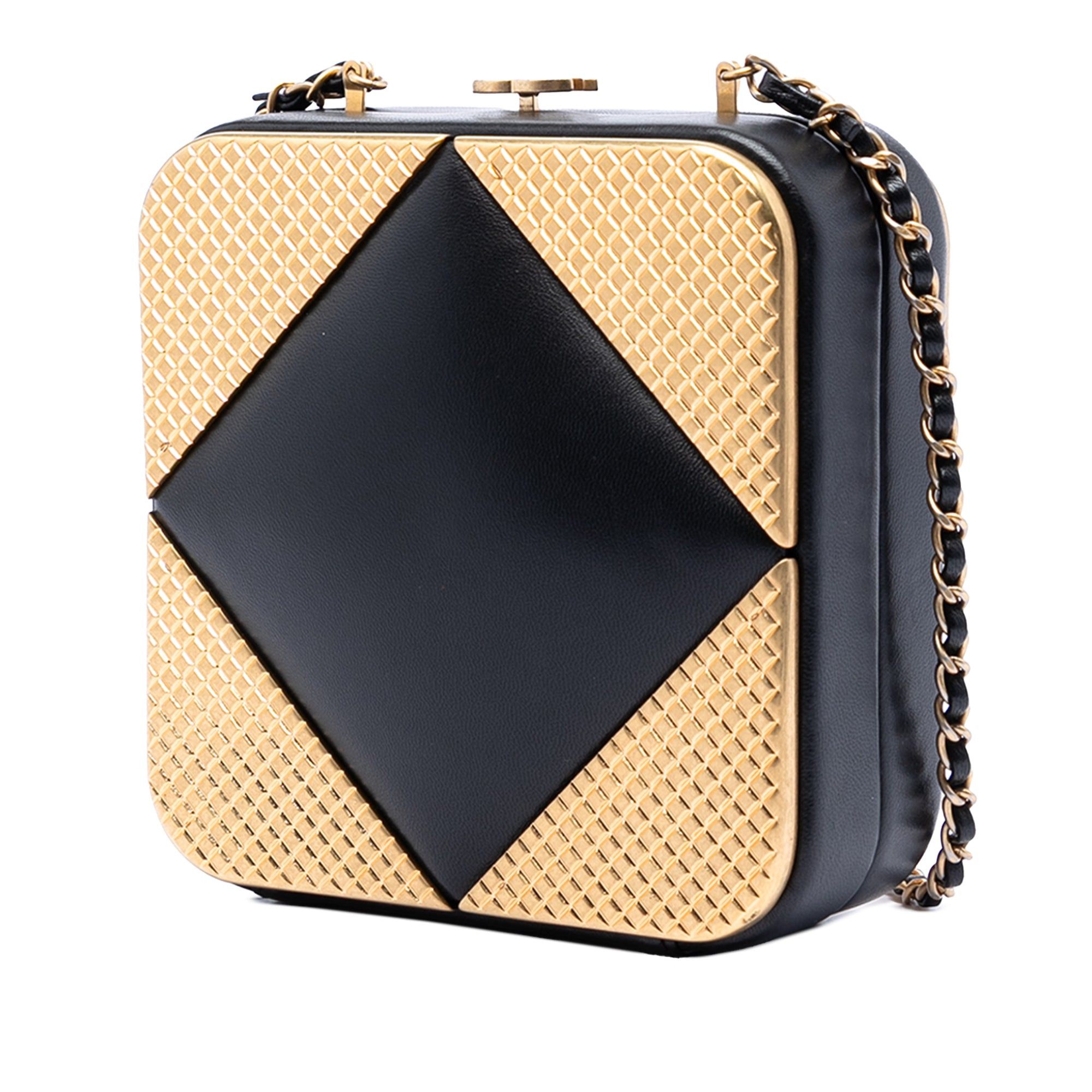 Chanel CC Lambskin and Metal Square Clutch with Chain Size ONE SIZE - 2 Thumbnail