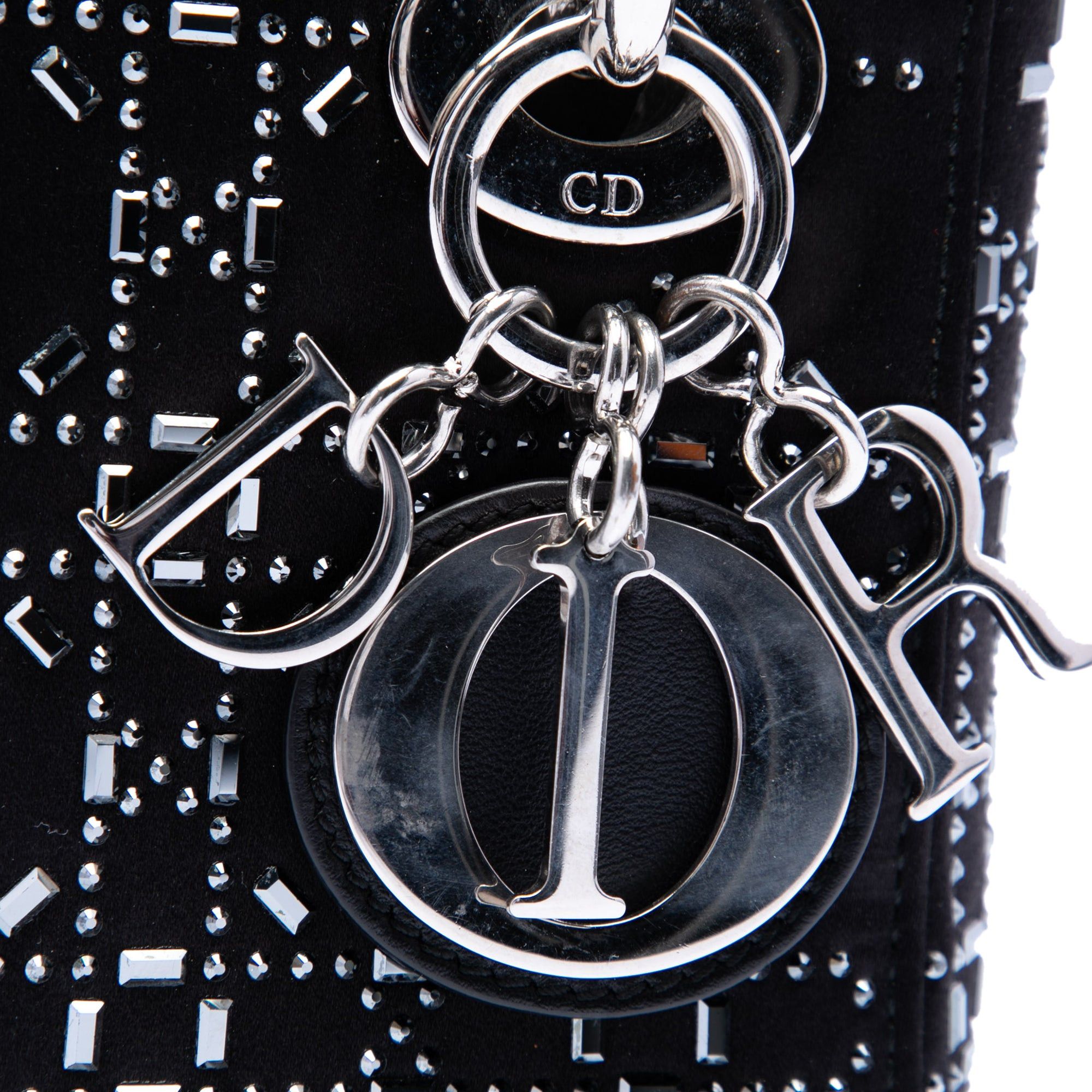 Dior Mini Velvet Cannage Strass Embellished Lady Dior Size ONE SIZE - 5 Thumbnail
