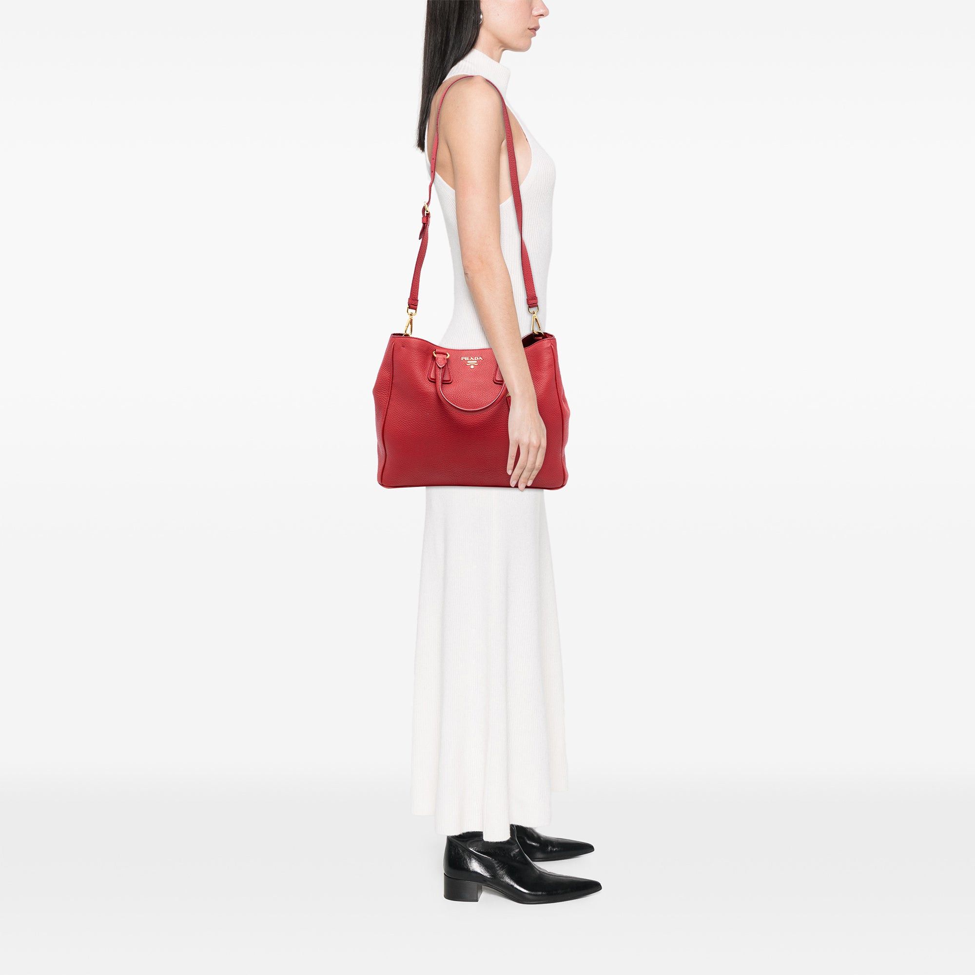 Prada Vitello Daino Open Convertible Tote Size ONE SIZE - 6 Thumbnail