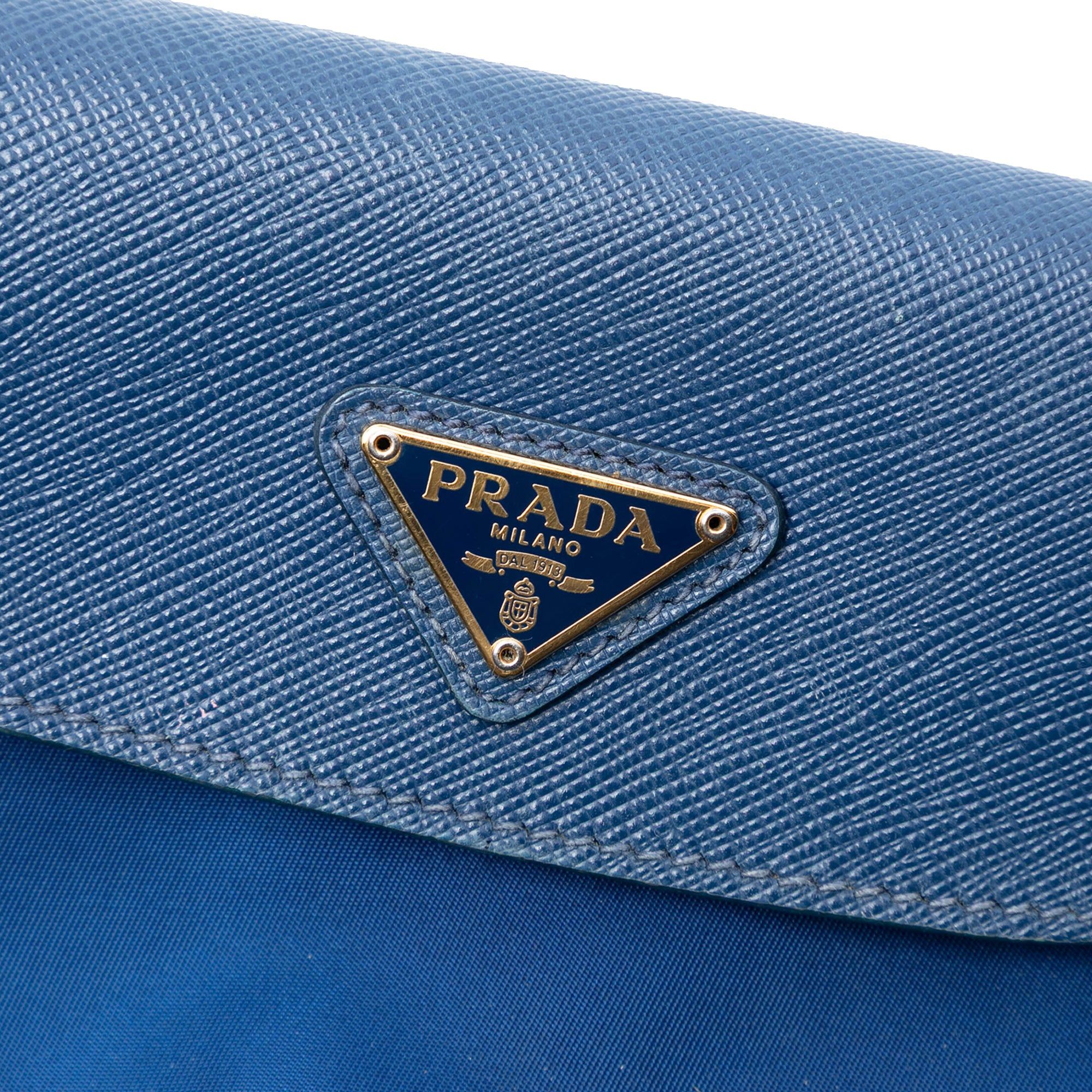 Prada Saffiano Trimmed Tessuto Chain Crossbody Size ONE SIZE - 5 Thumbnail