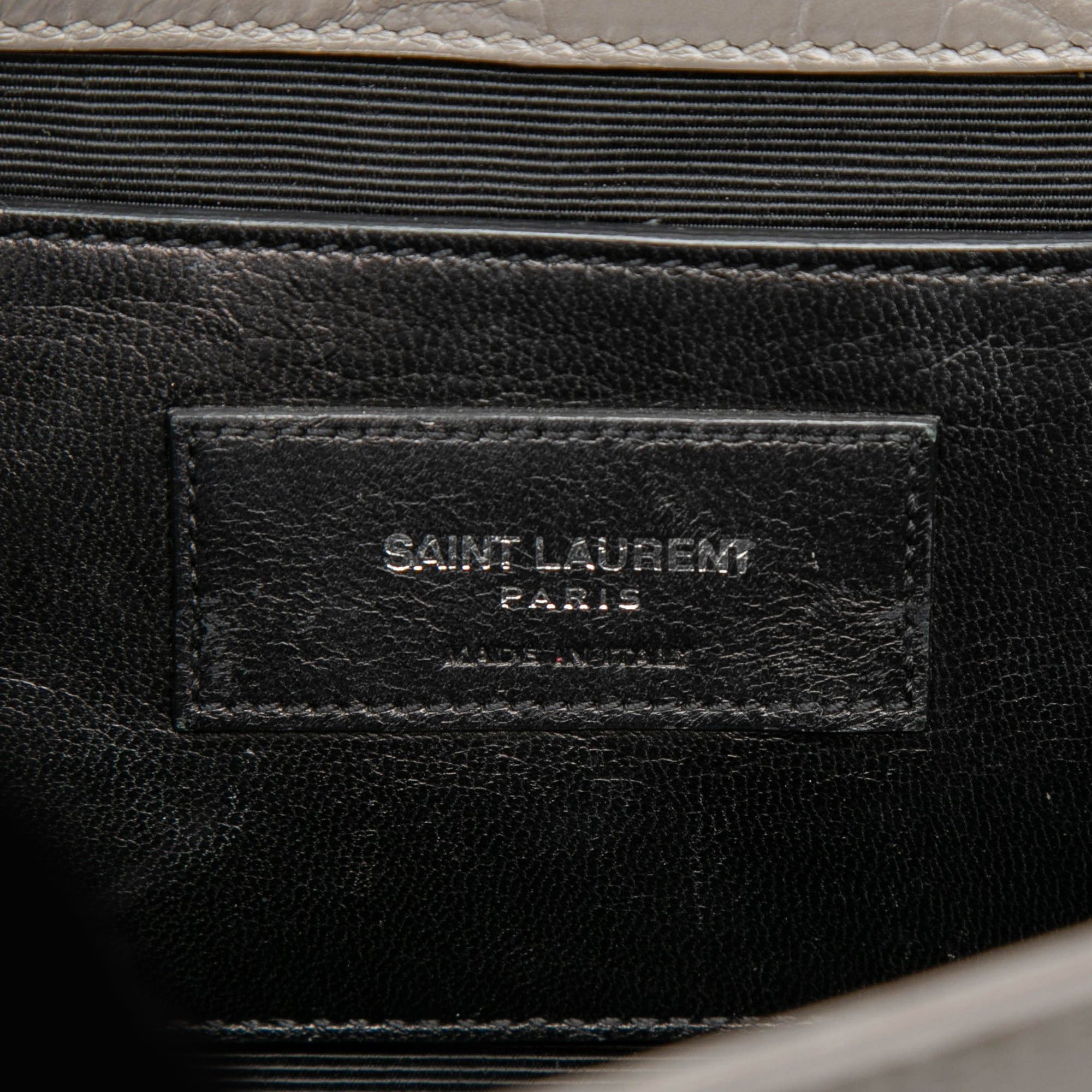 Saint Laurent Paris Medium Croc Embossed Leather Monogram Kate Tassel Crossbody Size ONE SIZE - 5 Thumbnail