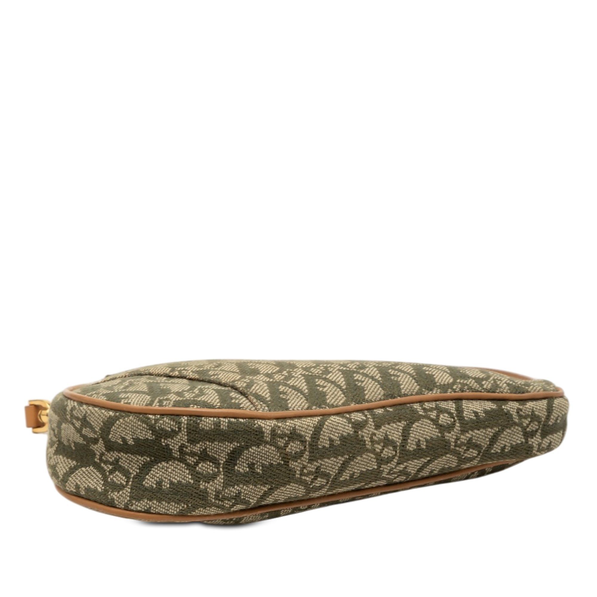 Dior Mini Diorissimo Canvas Saddle Pochette Size ONE SIZE - 3 Thumbnail