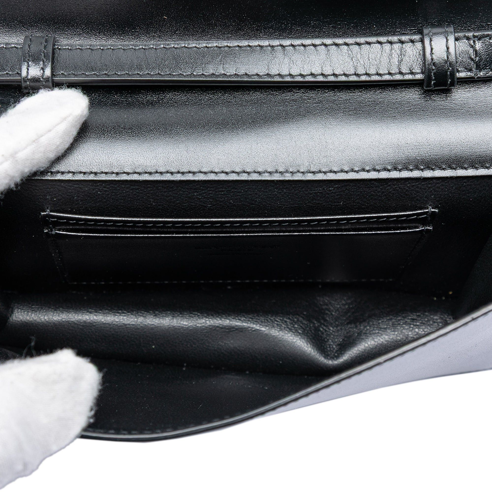 Saint Laurent Paris Smooth Calfskin Monogram Crossbody Size ONE SIZE - 4 Thumbnail