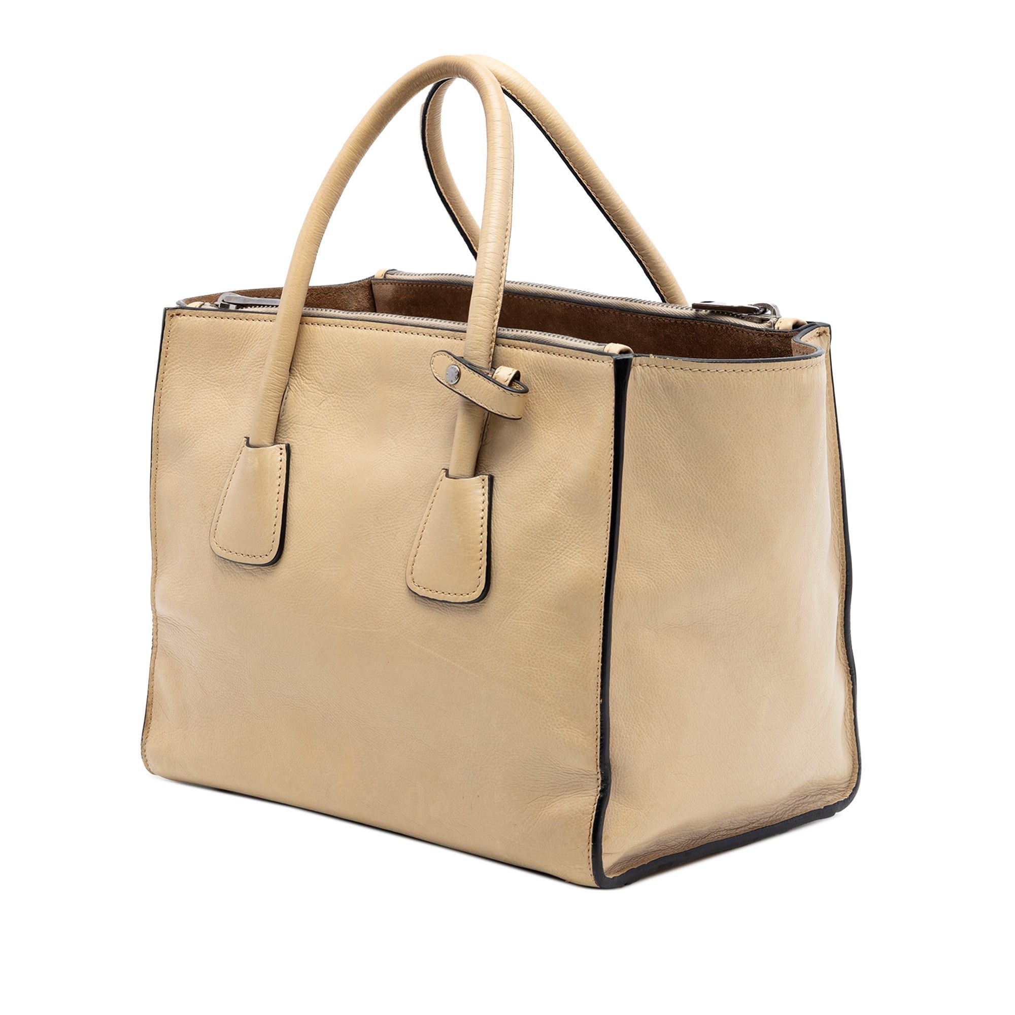 Prada Glace Calf Twin Pocket Double Handle Satchel Size ONE SIZE - 2 Thumbnail