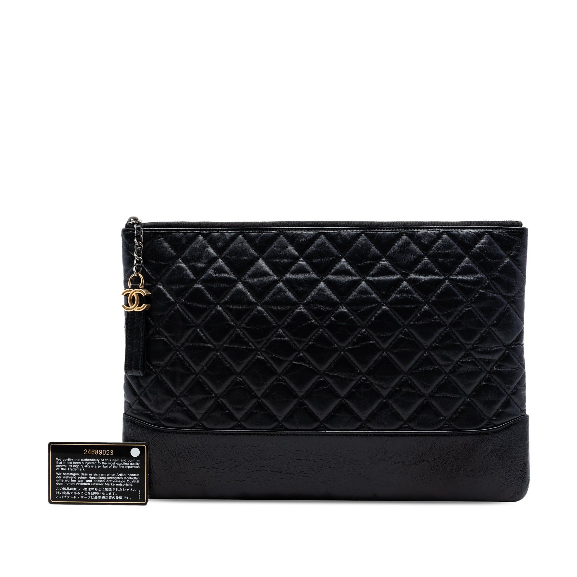 Chanel Large Aged Calfskin Gabrielle O Case Clutch Size ONE SIZE - 7 Thumbnail