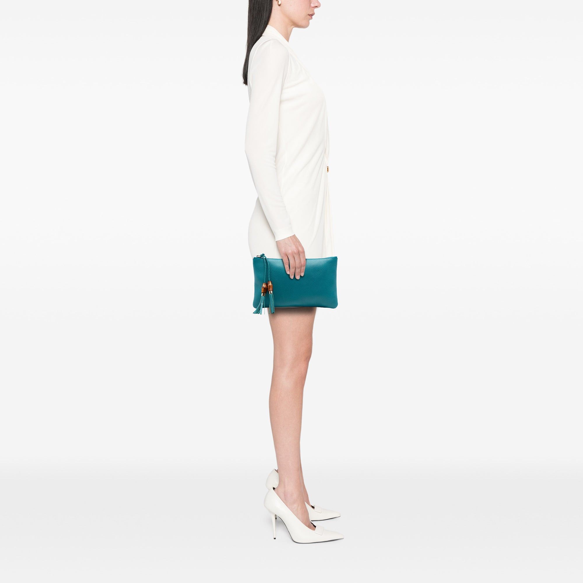 Gucci Calfskin Bamboo Clutch Size ONE SIZE - 7 Thumbnail