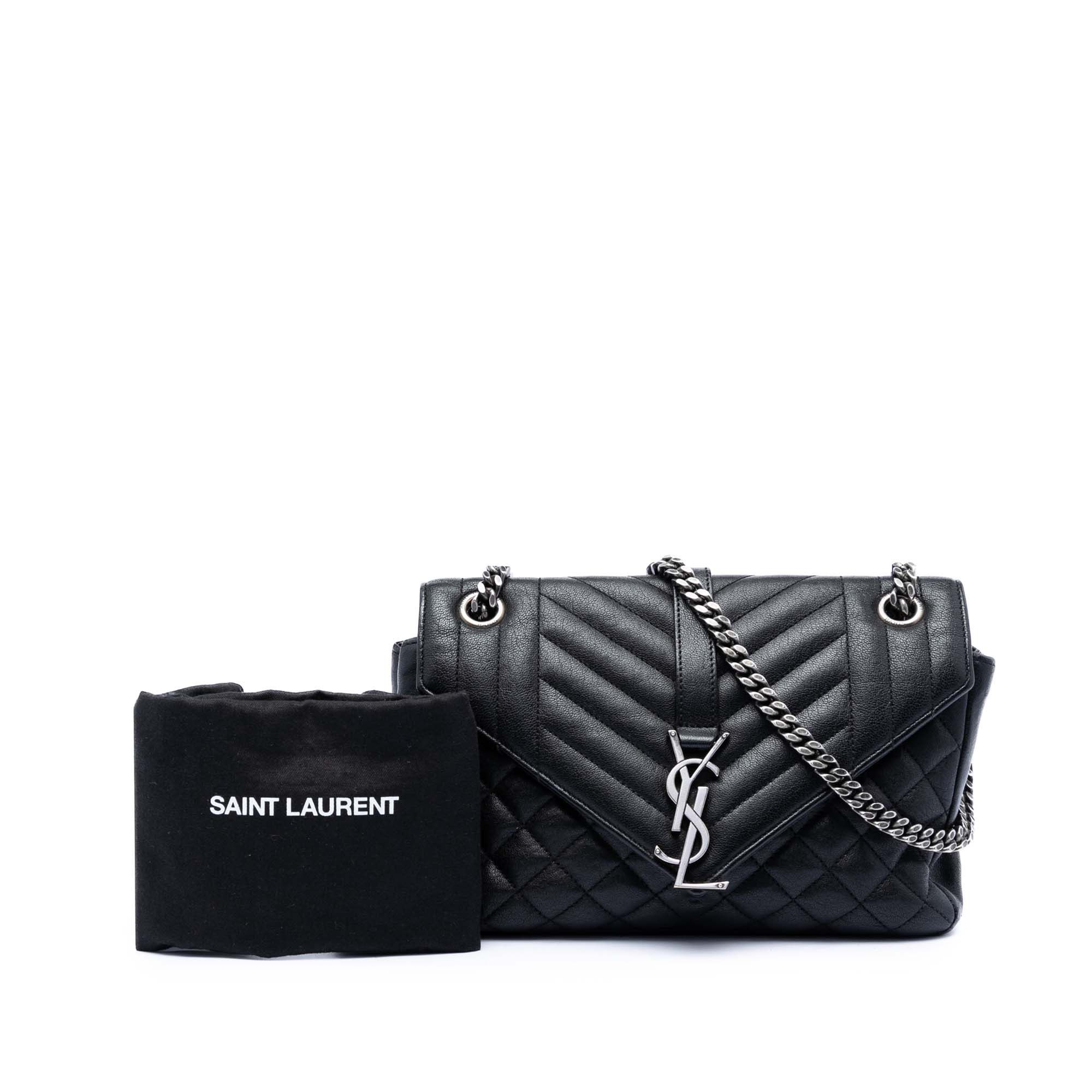 Saint Laurent Paris Medium Sheepskin Triquilt Monogram College Bag Size ONE SIZE - 7 Thumbnail