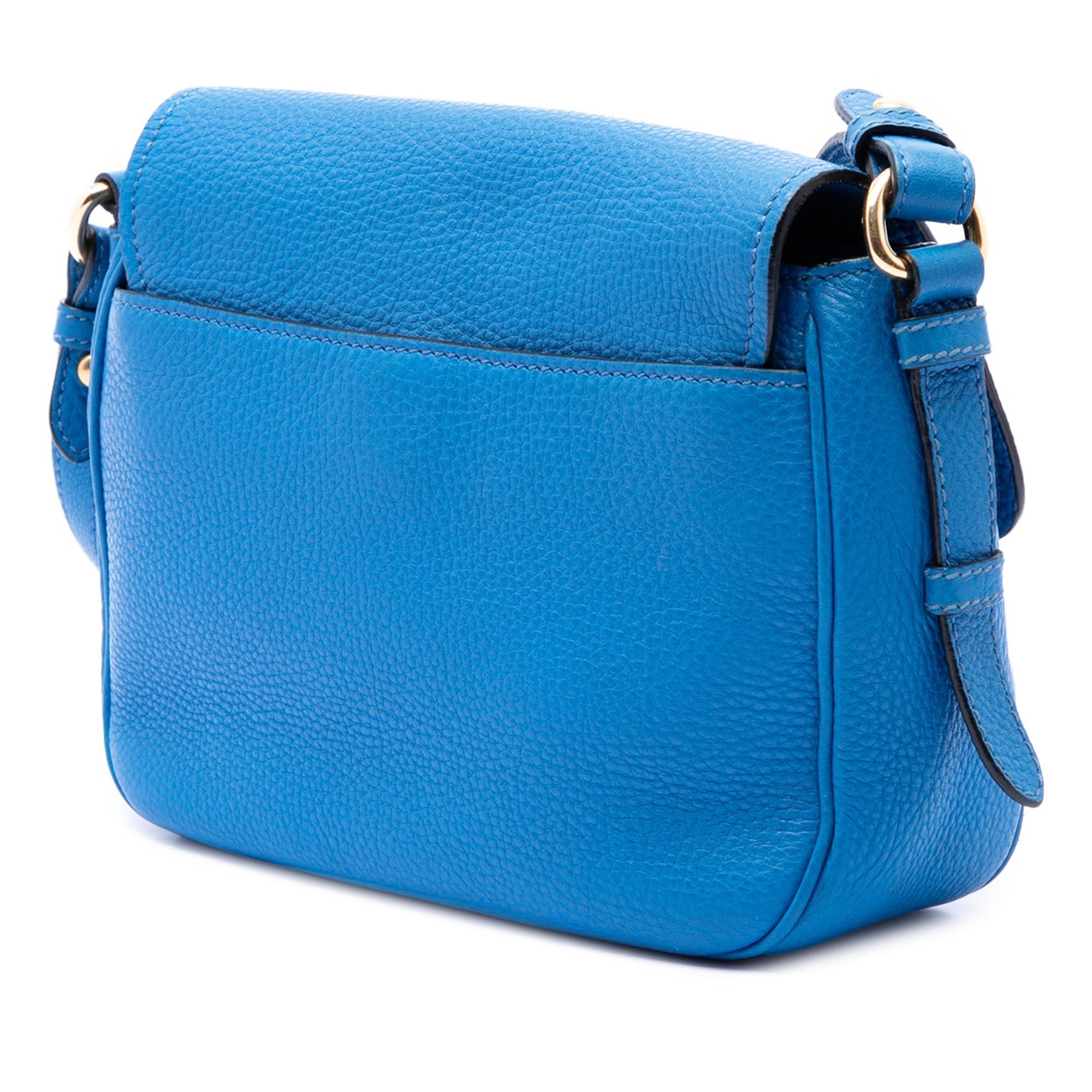 Prada Vitello Daino Double Buckle Messenger Bag Size ONE SIZE - 2 Thumbnail