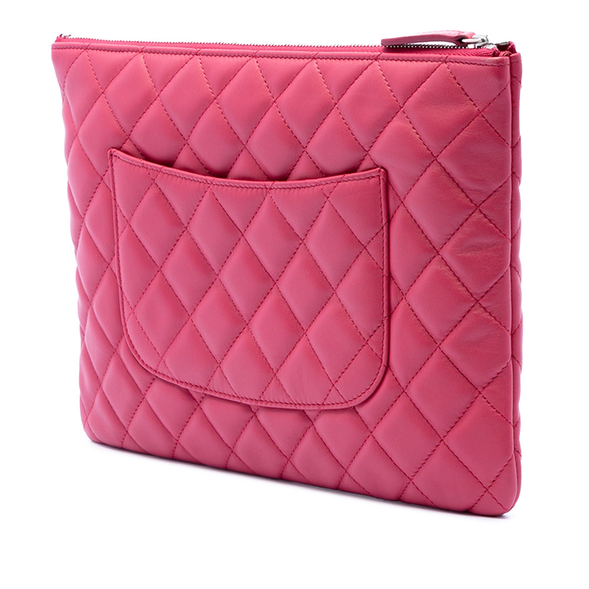 Chanel Medium Quilted Lambskin O Case Clutch Size ONE SIZE - 2 Thumbnail