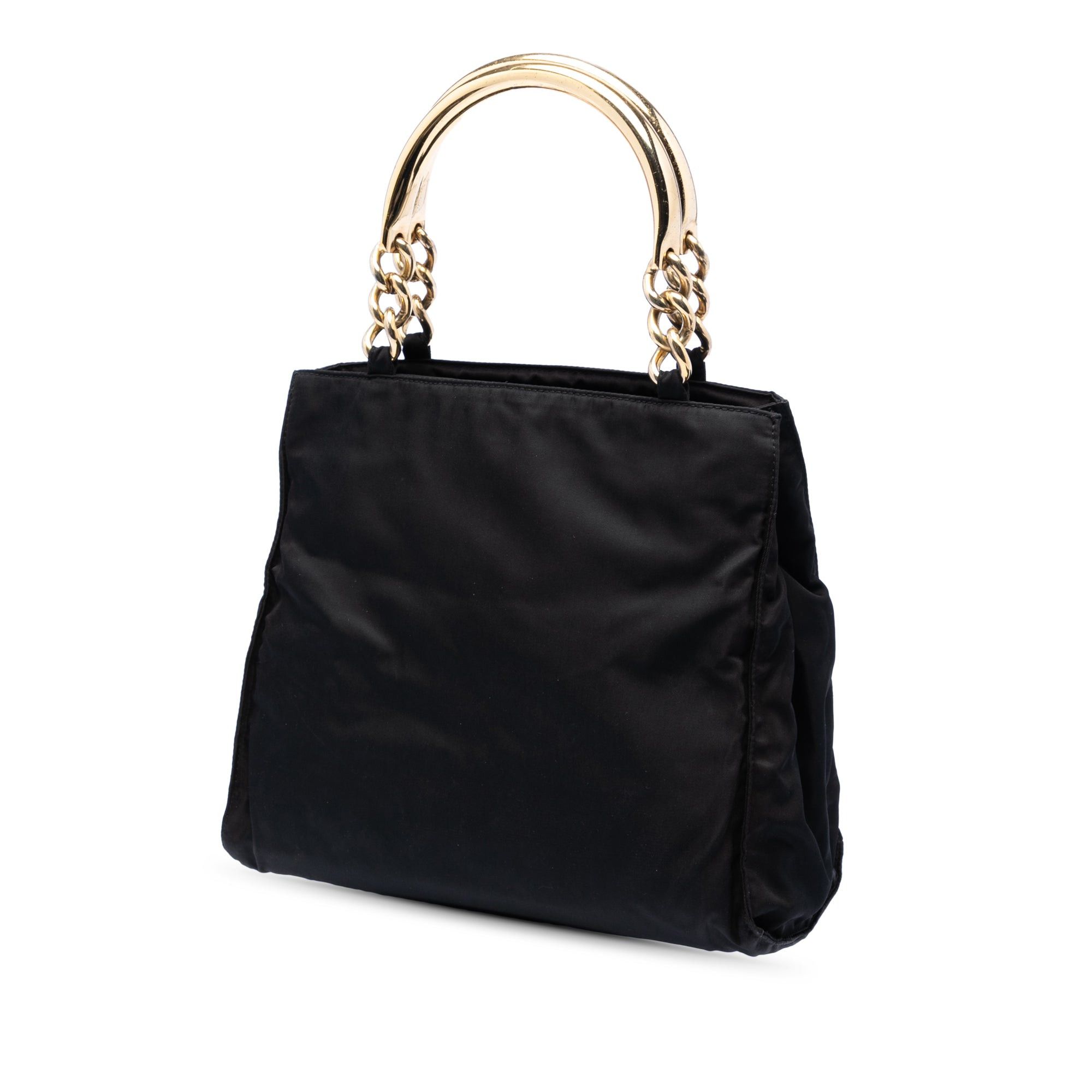 Prada Tessuto Metal Handle Bag Size ONE SIZE - 2 Thumbnail