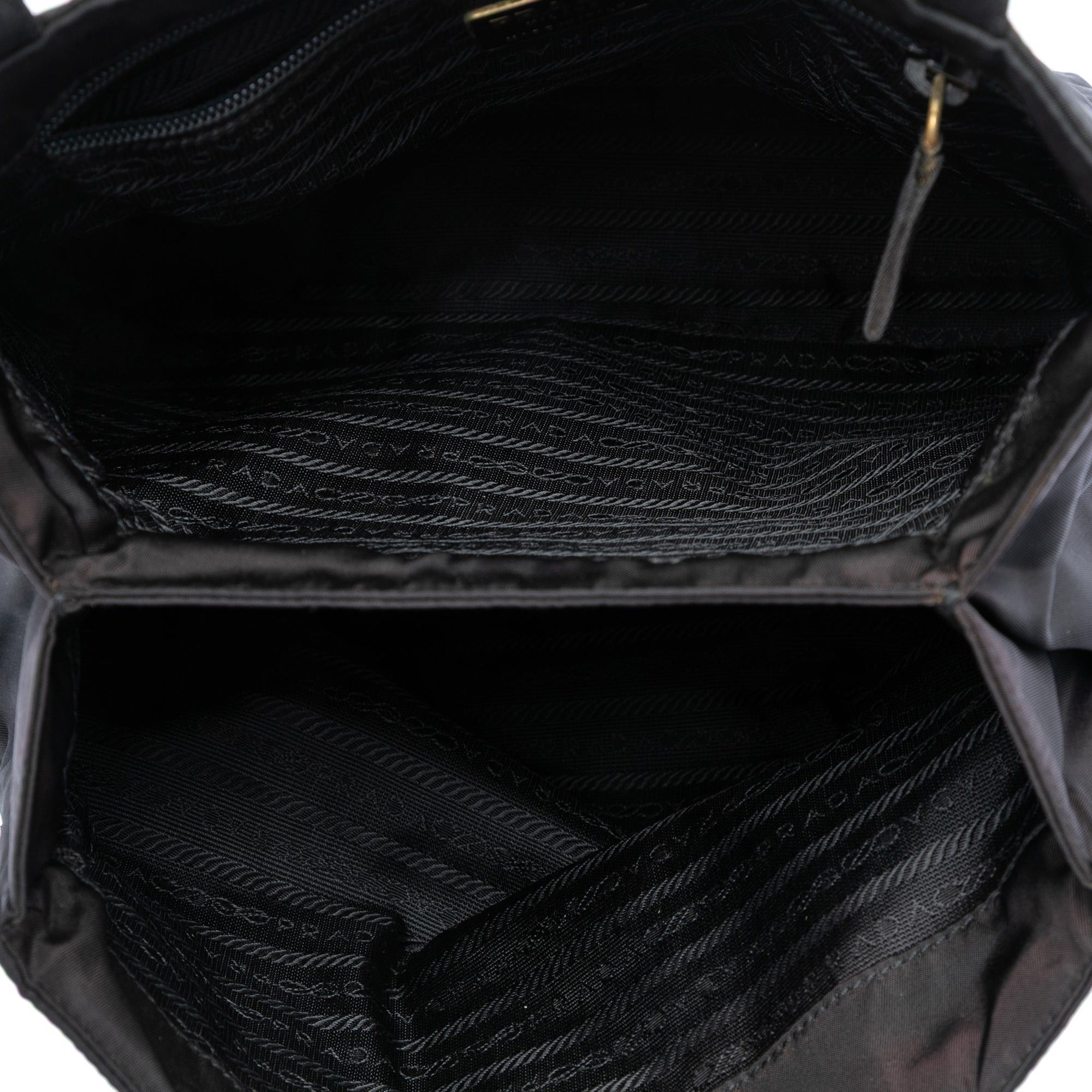 Prada Tessuto Metal Handle Bag Size ONE SIZE - 4 Thumbnail