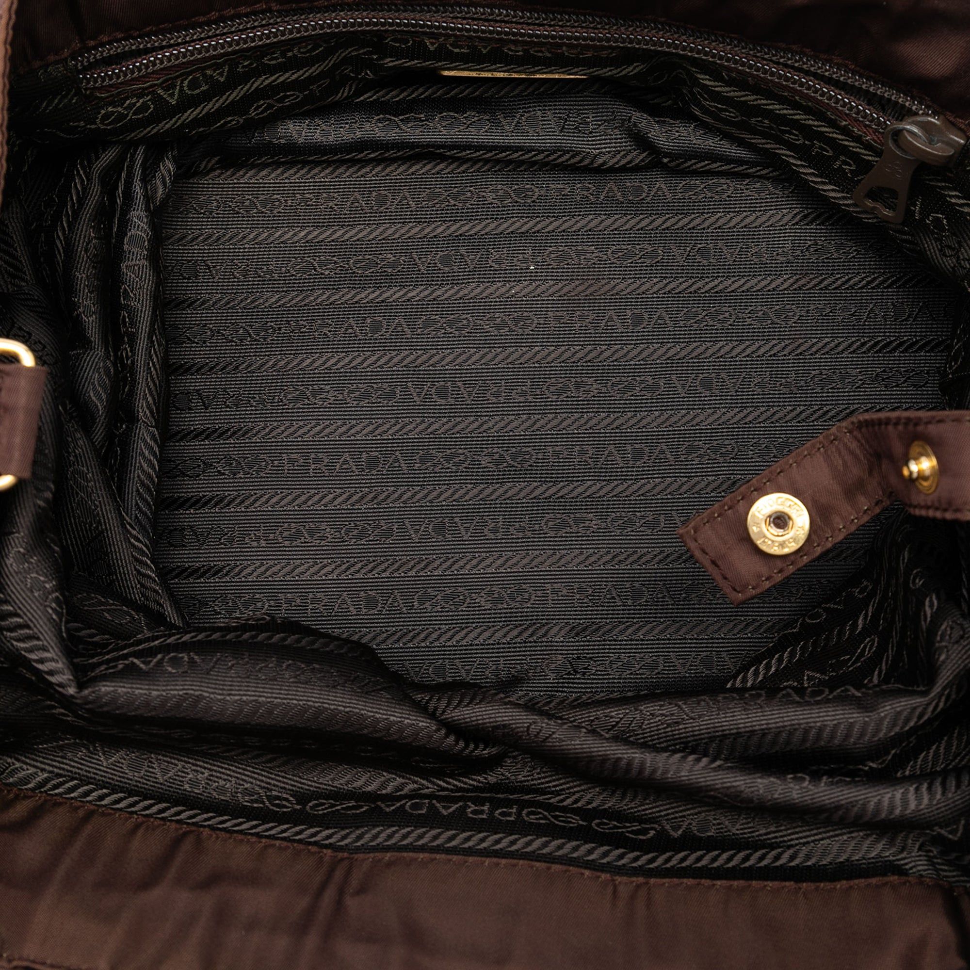 Prada Tessuto Metal Handle Bag Size ONE SIZE - 4 Thumbnail