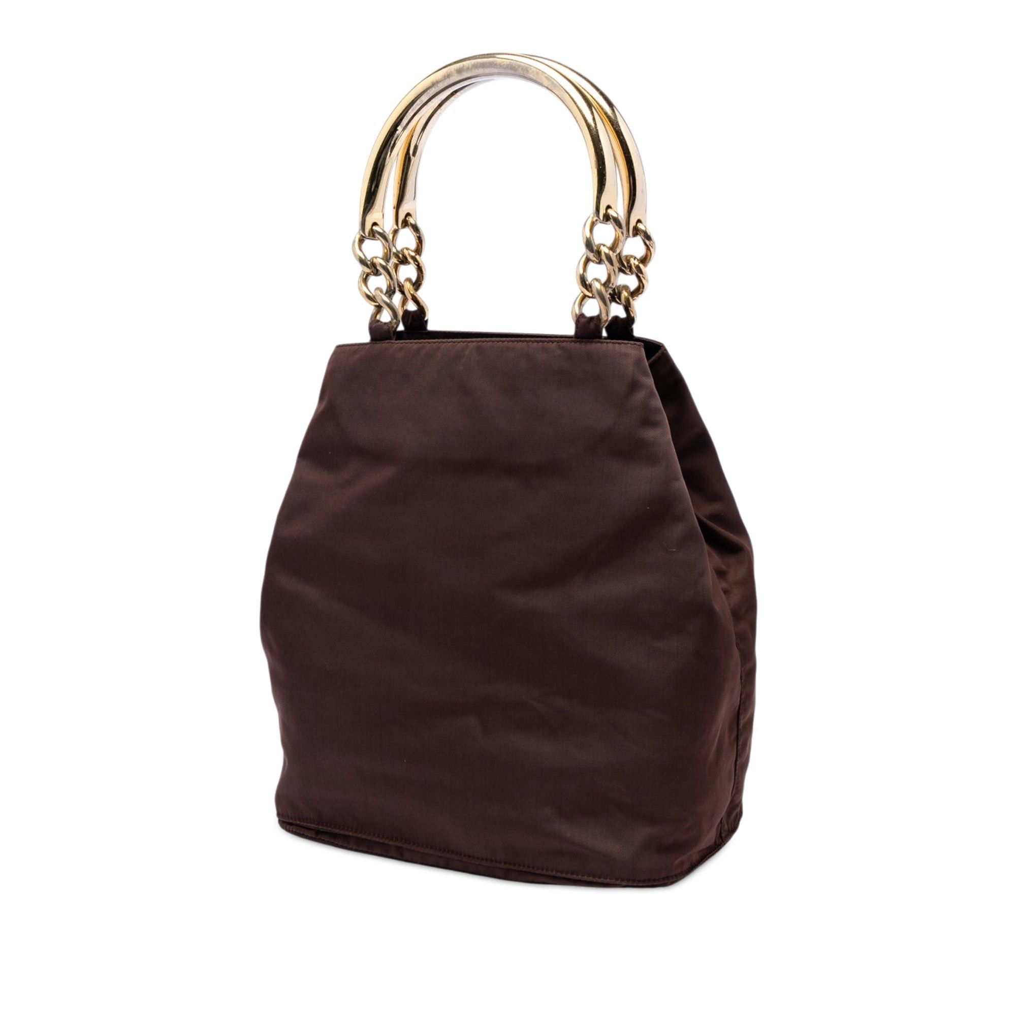 Prada Tessuto Metal Handle Bag Size ONE SIZE - 2 Thumbnail