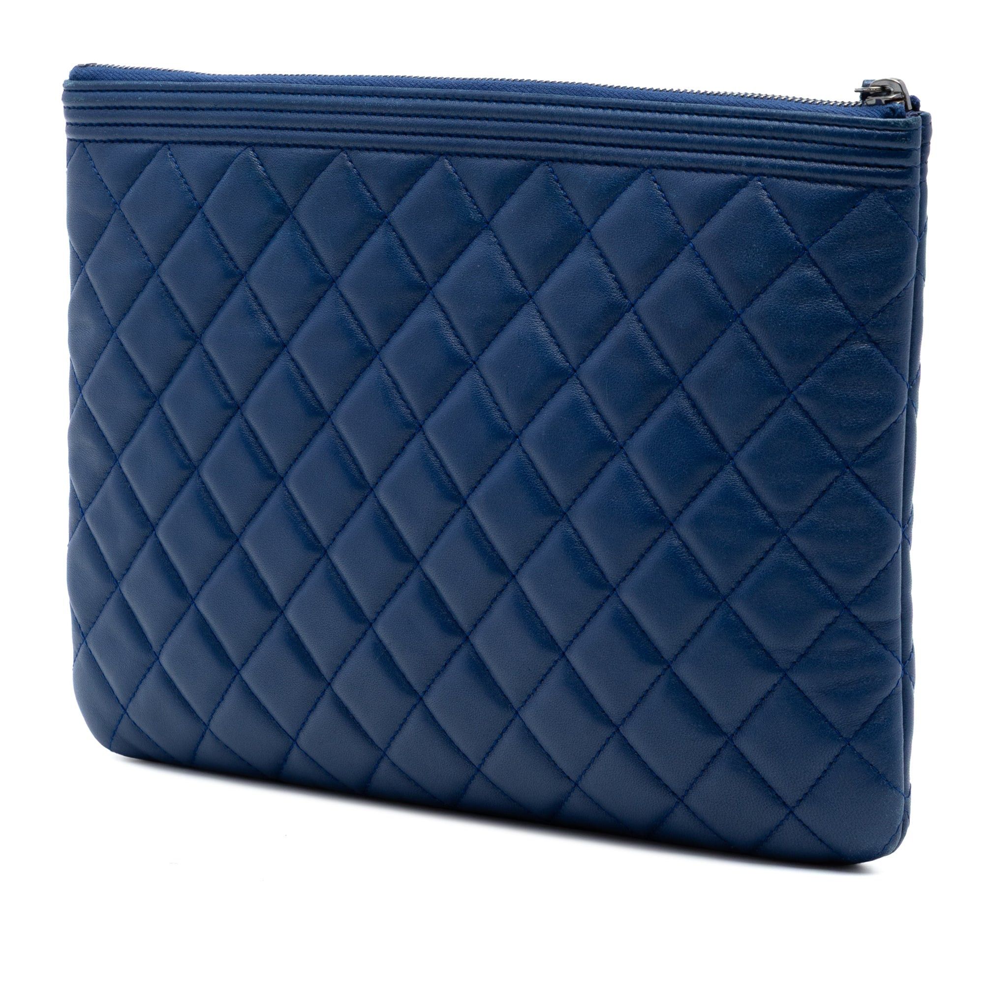 Chanel Medium Quilted Lambskin Boy O Case Clutch Size ONE SIZE - 2 Thumbnail