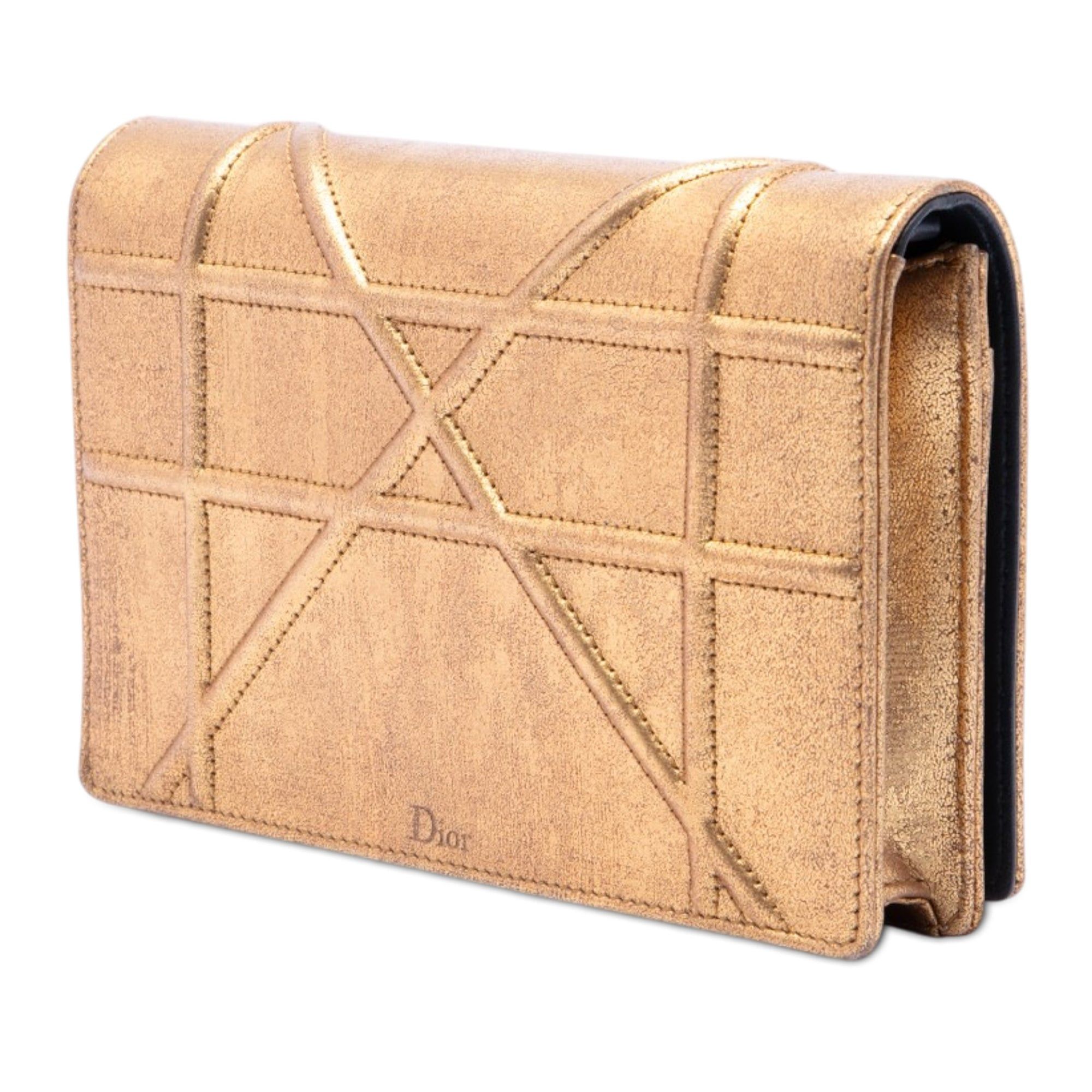 Dior Metallic Calfskin Diorama Wallet on Chain Size ONE SIZE - 2 Thumbnail