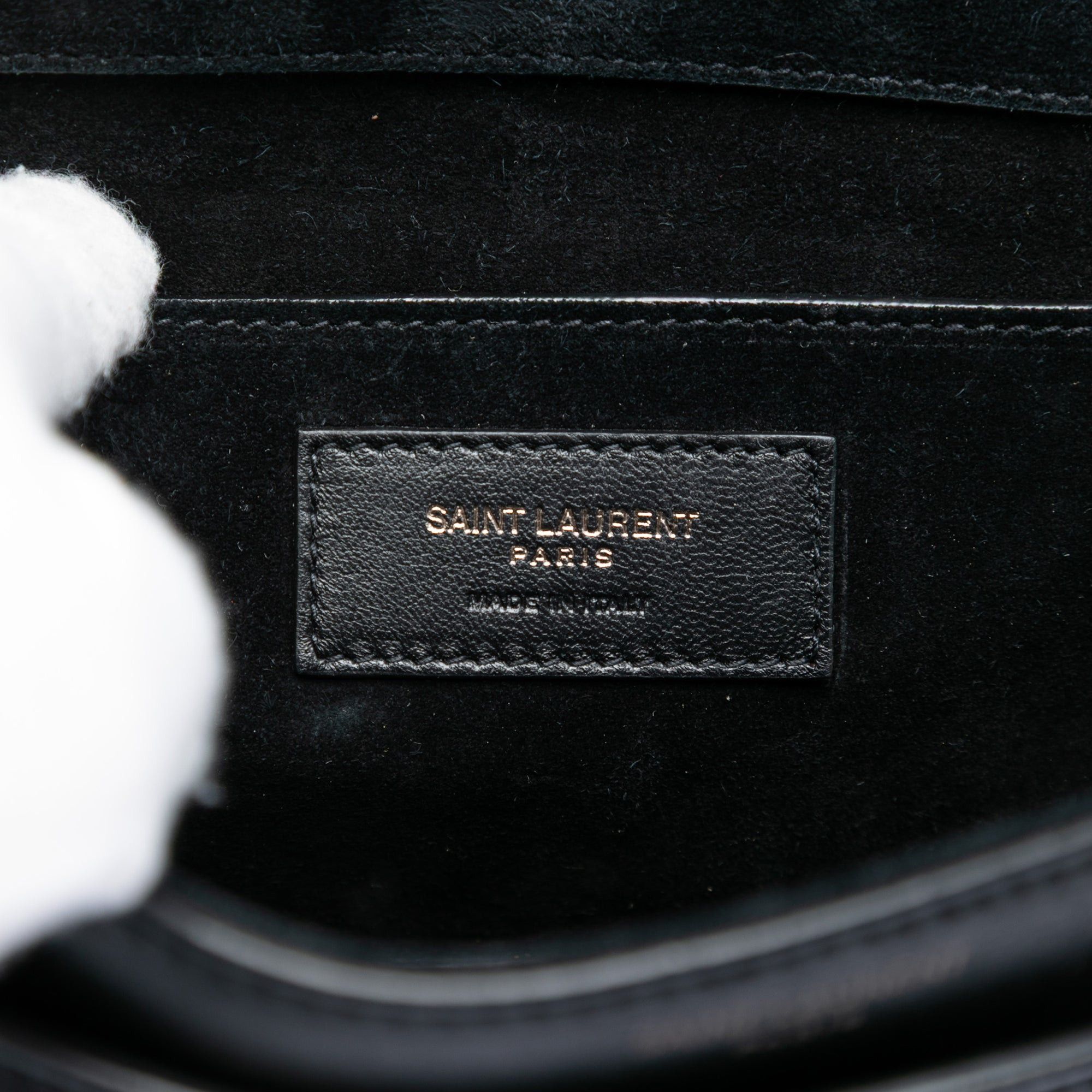 Saint Laurent Paris Suede Monogram Book Bag Size ONE SIZE - 5 Thumbnail
