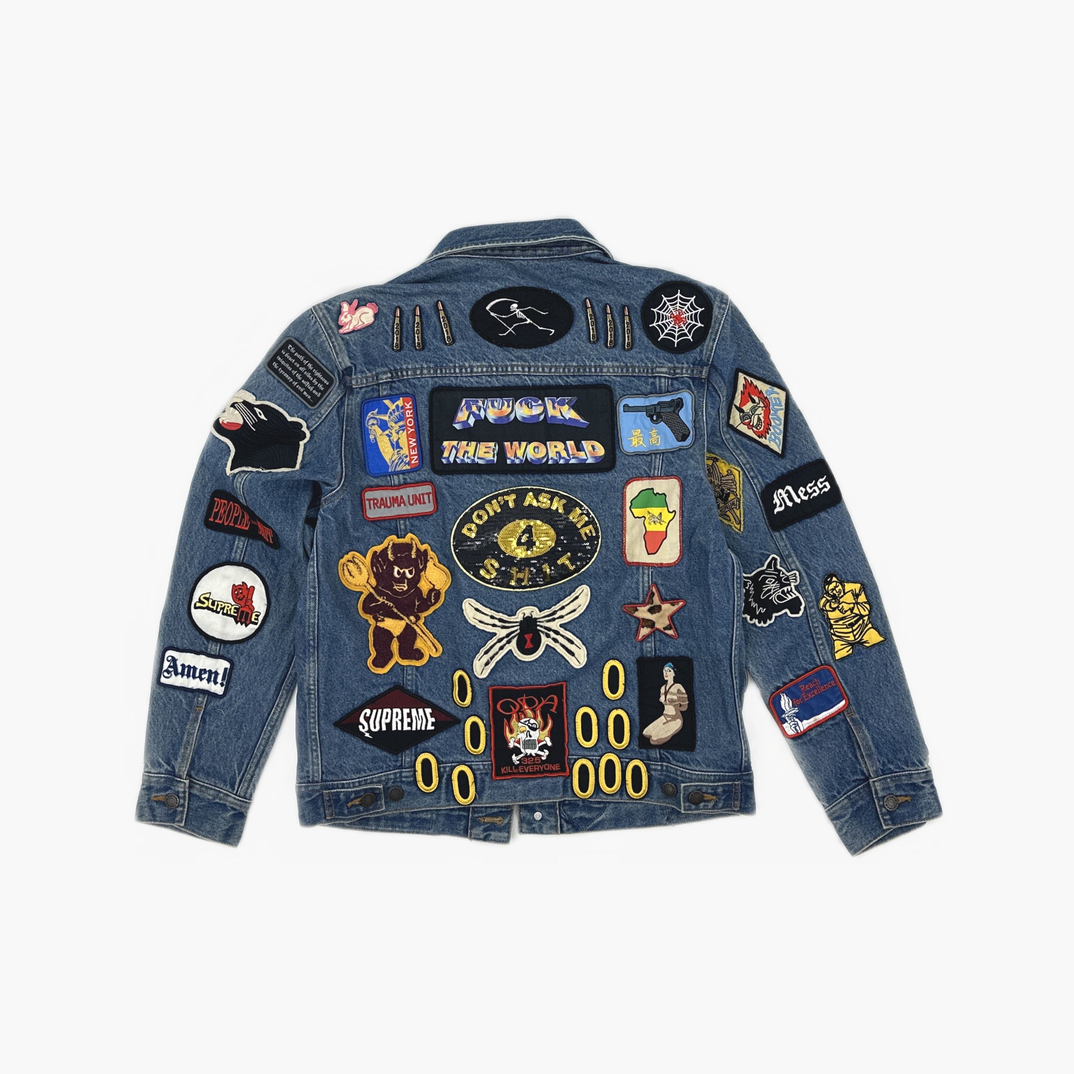 Supreme Supreme Patched Denim Jacket Size S Size US S / EU 44-46 / 1 - 2 Thumbnail
