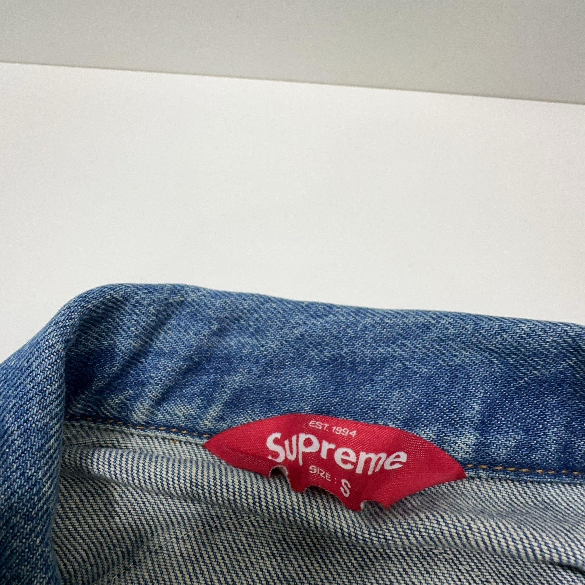 Supreme Supreme Patched Denim Jacket Size S Size US S / EU 44-46 / 1 - 3 Thumbnail