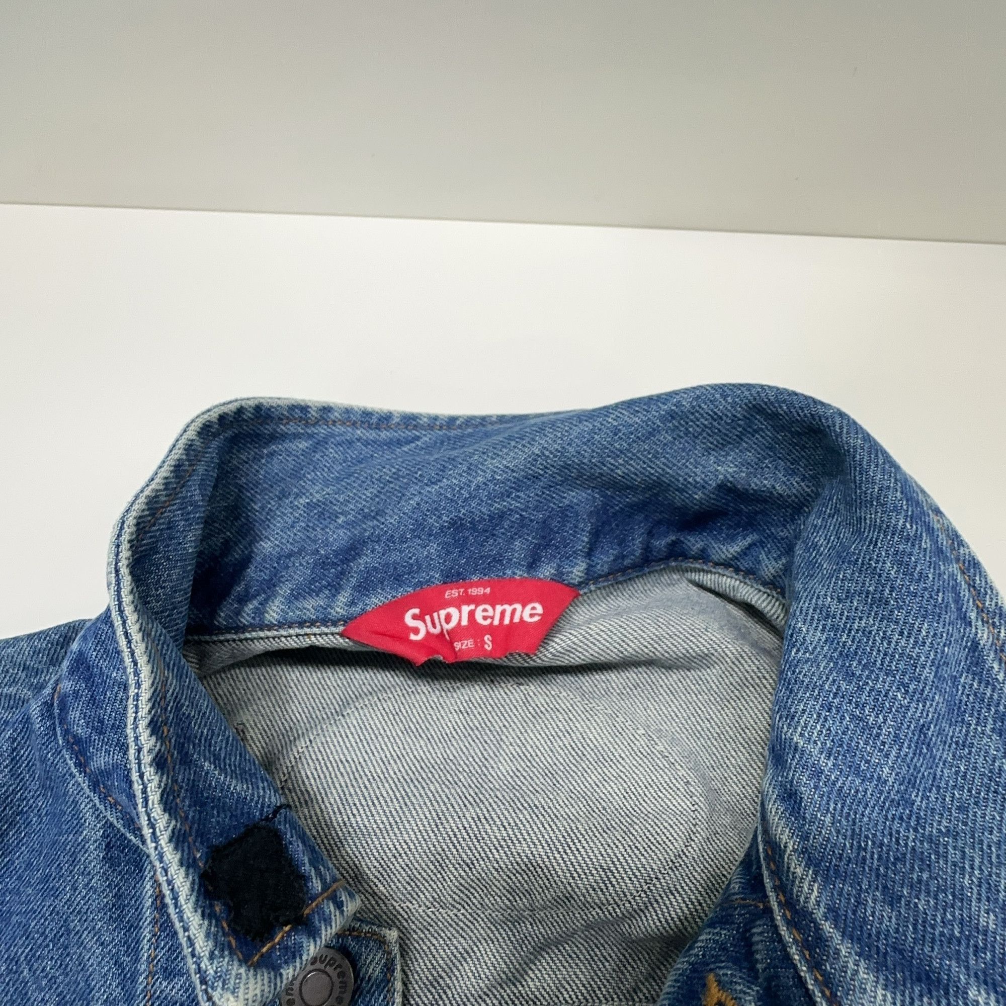 Supreme Supreme Patched Denim Jacket Size S Size US S / EU 44-46 / 1 - 5 Thumbnail