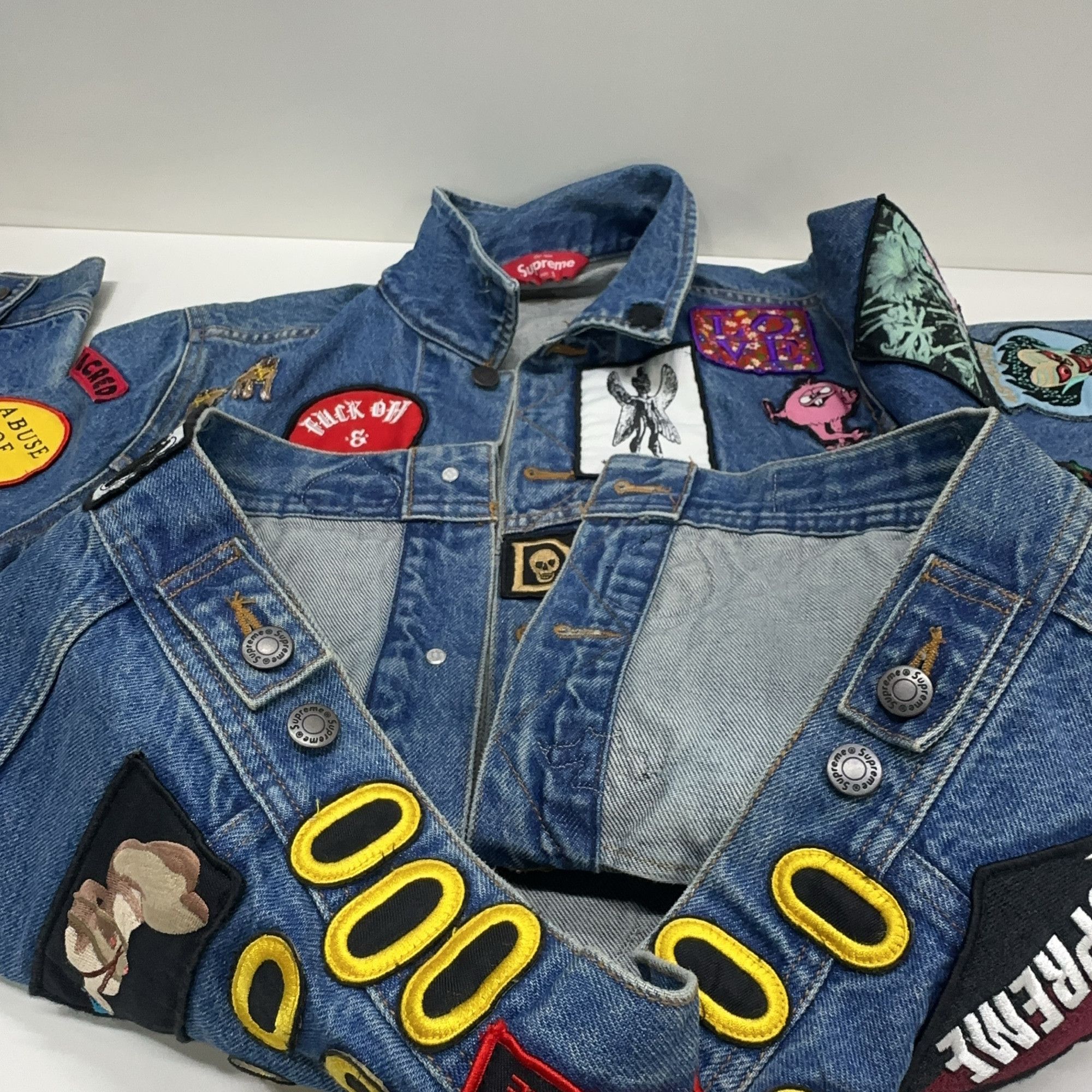 Supreme Supreme Patched Denim Jacket Size S Size US S / EU 44-46 / 1 - 6 Thumbnail