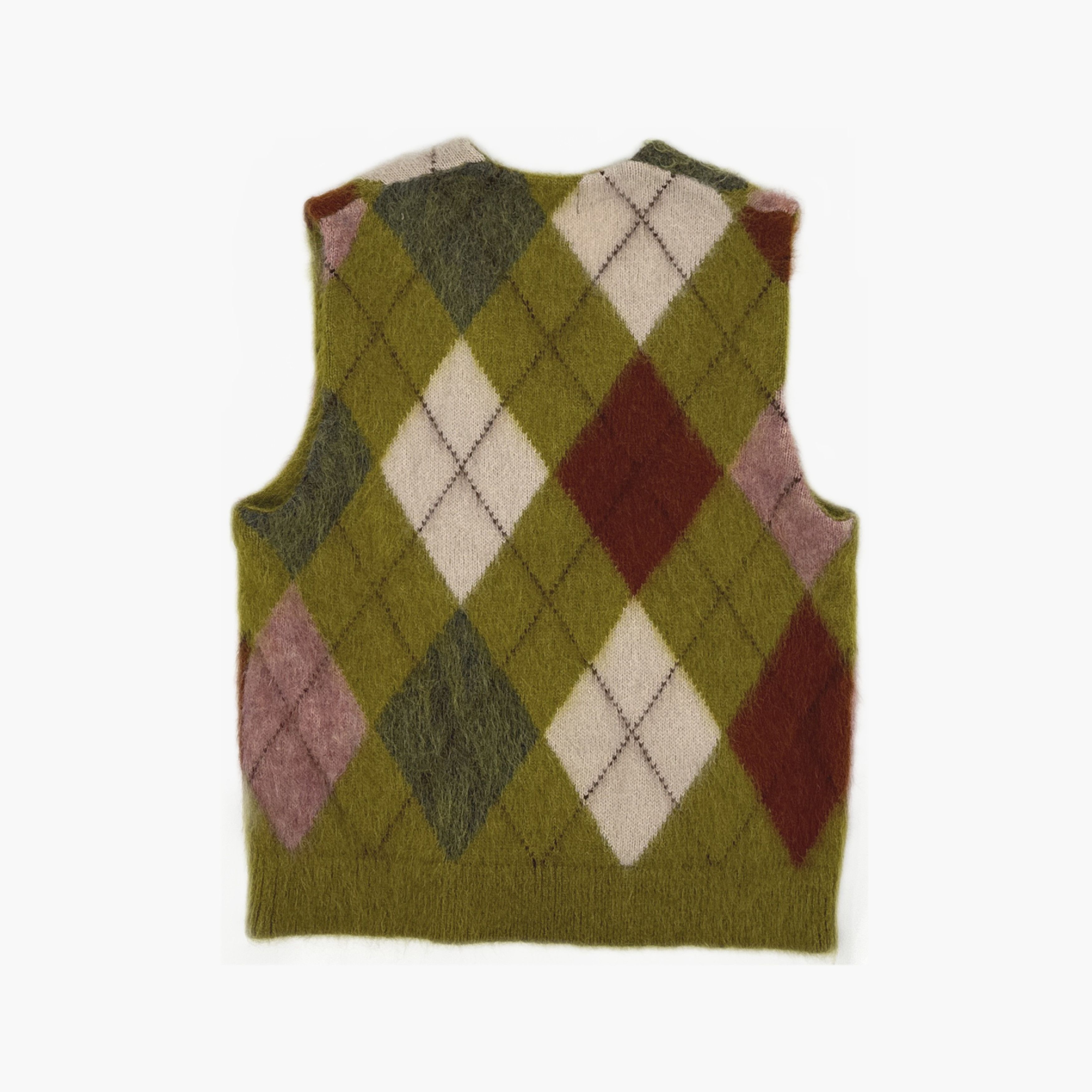 Supreme Supreme Argyle Mohair Zip Vest Size M Size US M / EU 48-50 / 2 - 2 Thumbnail