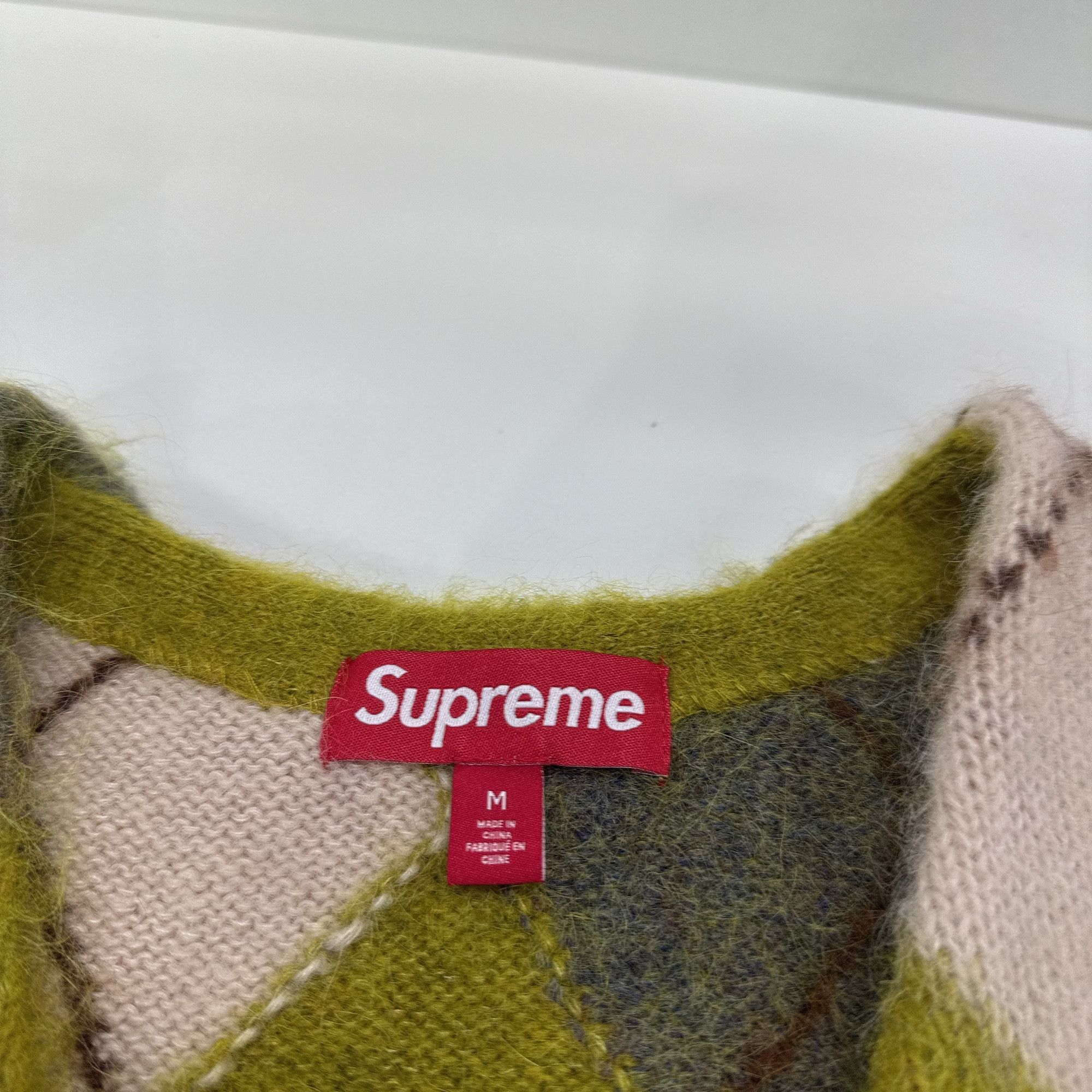 Supreme Supreme Argyle Mohair Zip Vest Size M Size US M / EU 48-50 / 2 - 3 Thumbnail