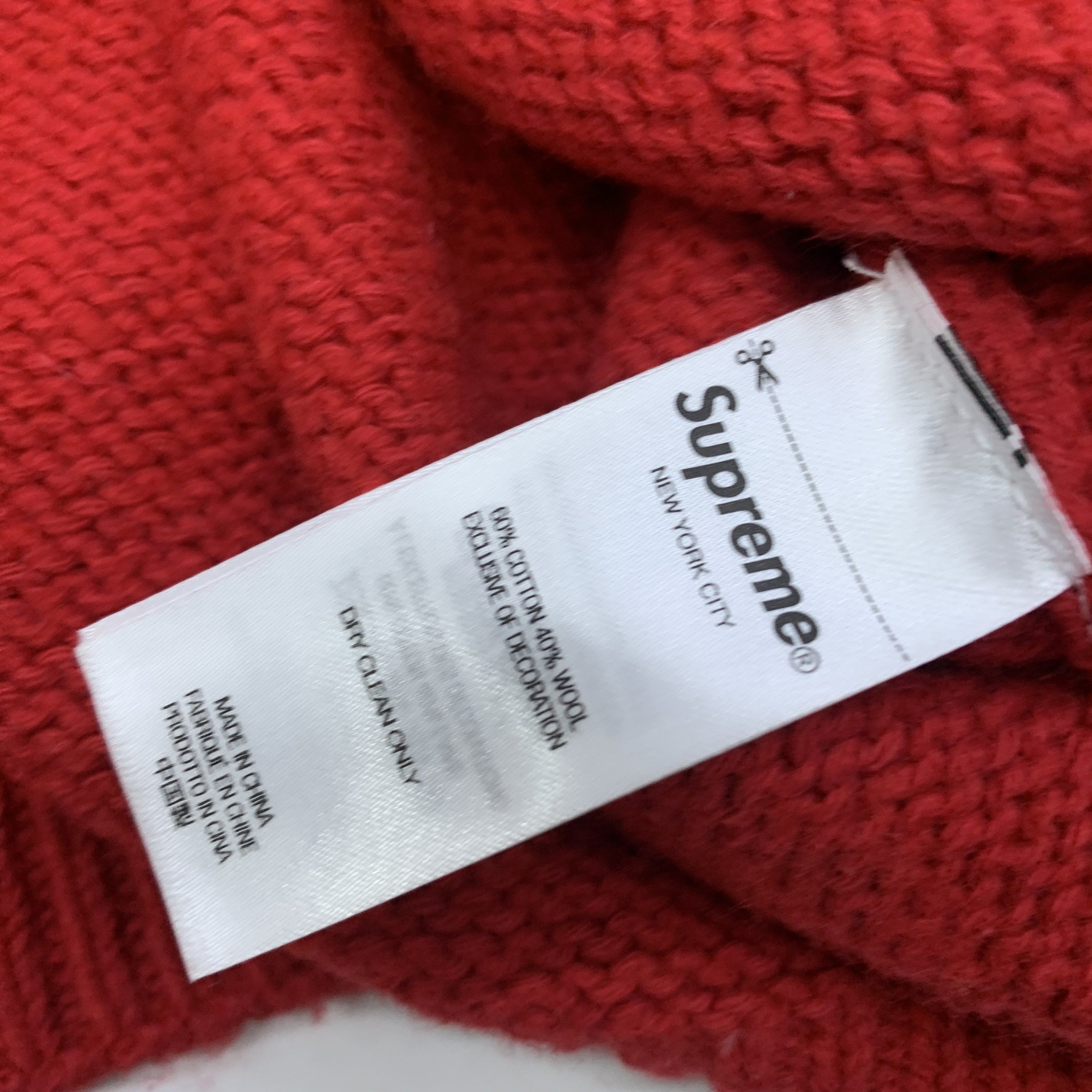 Supreme Supreme Logo Wool Blend Sweater Size M Size US M / EU 48-50 / 2 - 3 Thumbnail