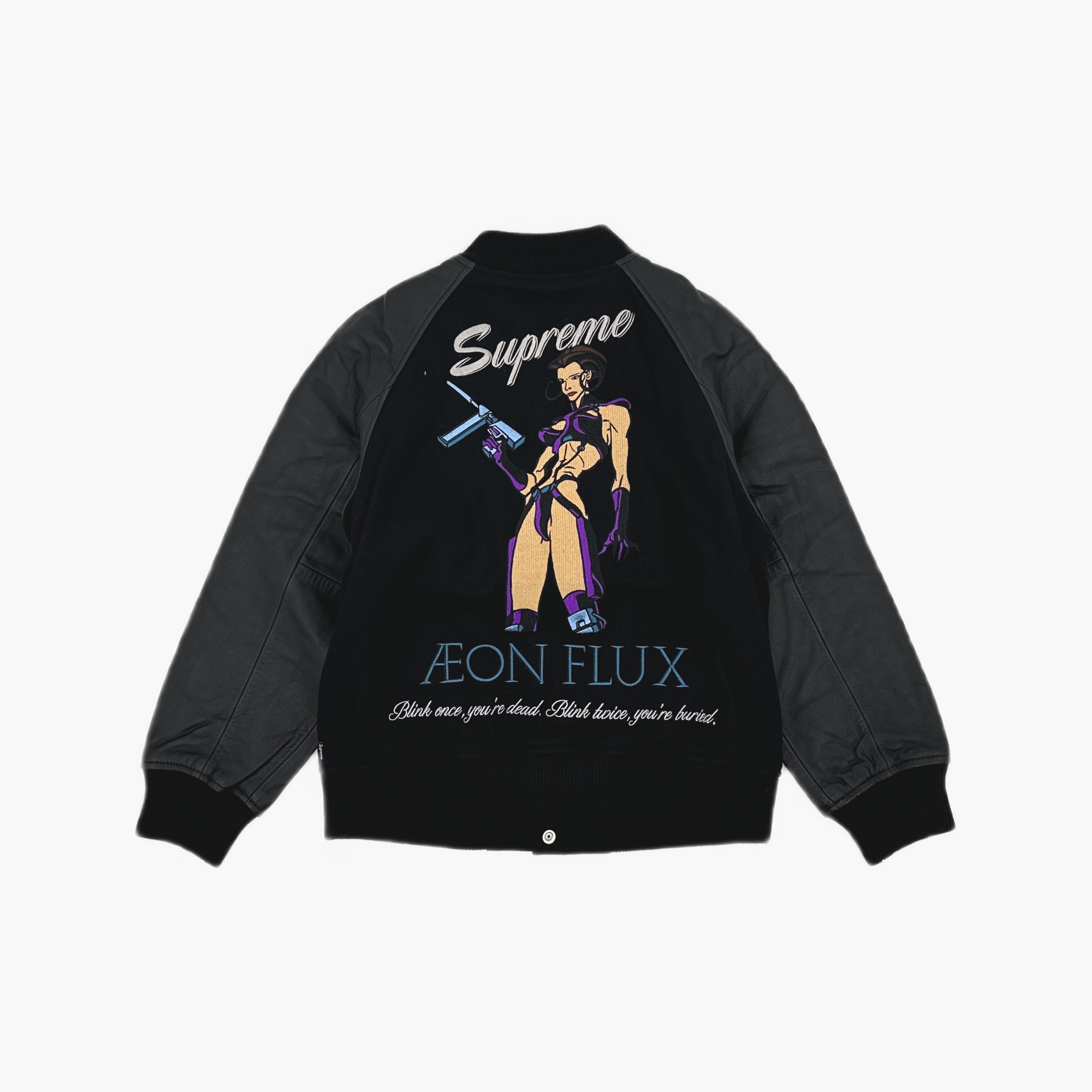 Supreme Supreme Aeon Flux Varsity Jacket Size S Size US S / EU 44-46 / 1 - 2 Thumbnail