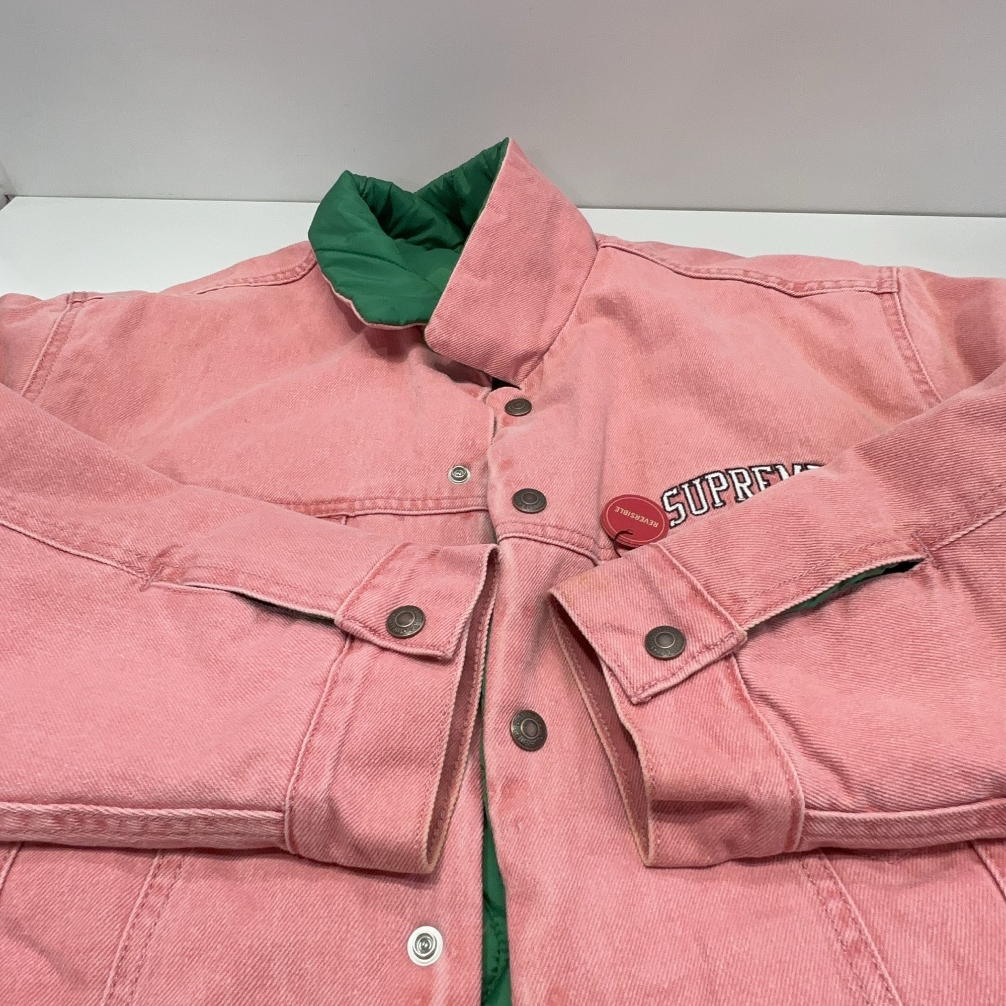 Supreme Supreme x Levi's Reversible Trucker Jacket Size L Size US L / EU 52-54 / 3 - 16 Thumbnail