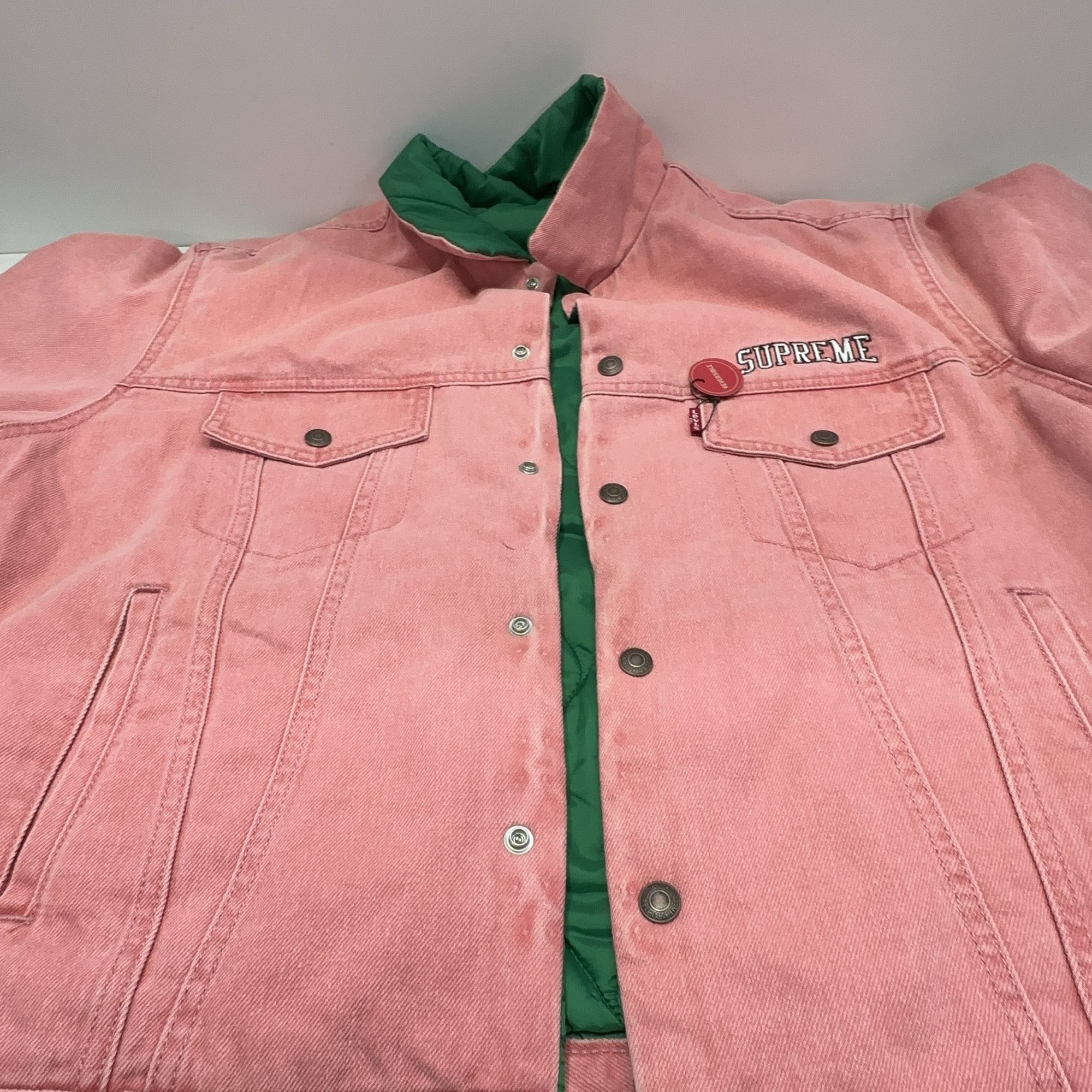 Supreme Supreme x Levi's Reversible Trucker Jacket Size L Size US L / EU 52-54 / 3 - 14 Thumbnail