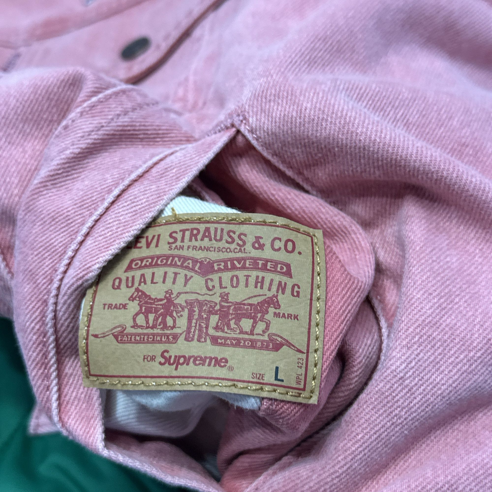 Supreme Supreme x Levi's Reversible Trucker Jacket Size L Size US L / EU 52-54 / 3 - 12 Thumbnail