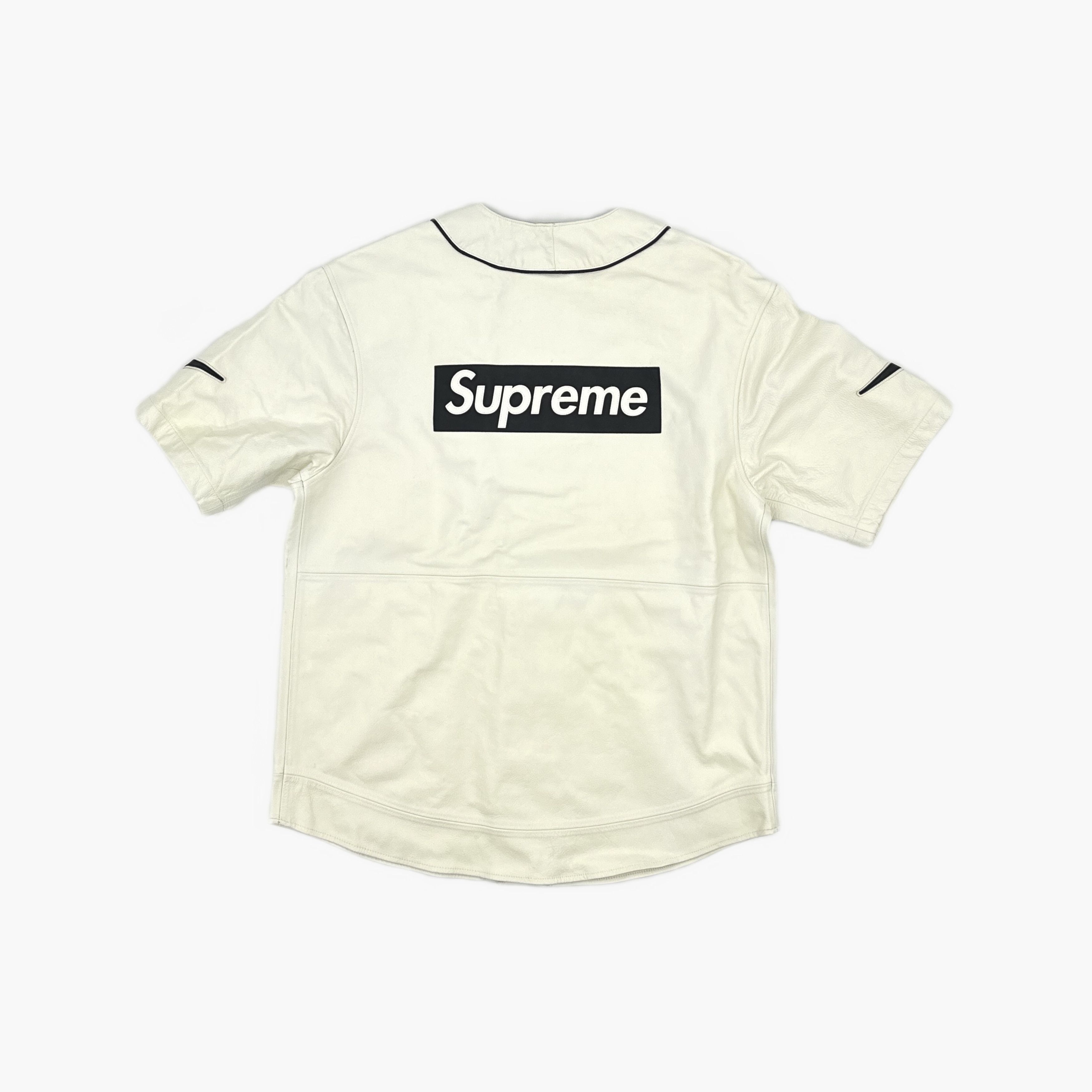 Supreme Supreme x Nike Leather Baseball Jersey Size M Size US M / EU 48-50 / 2 - 2 Thumbnail